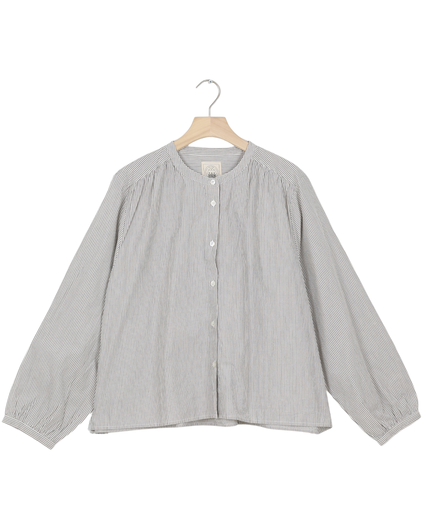 Secondhand Vilda Shirt Gots 243975 - Mulch White Stripe