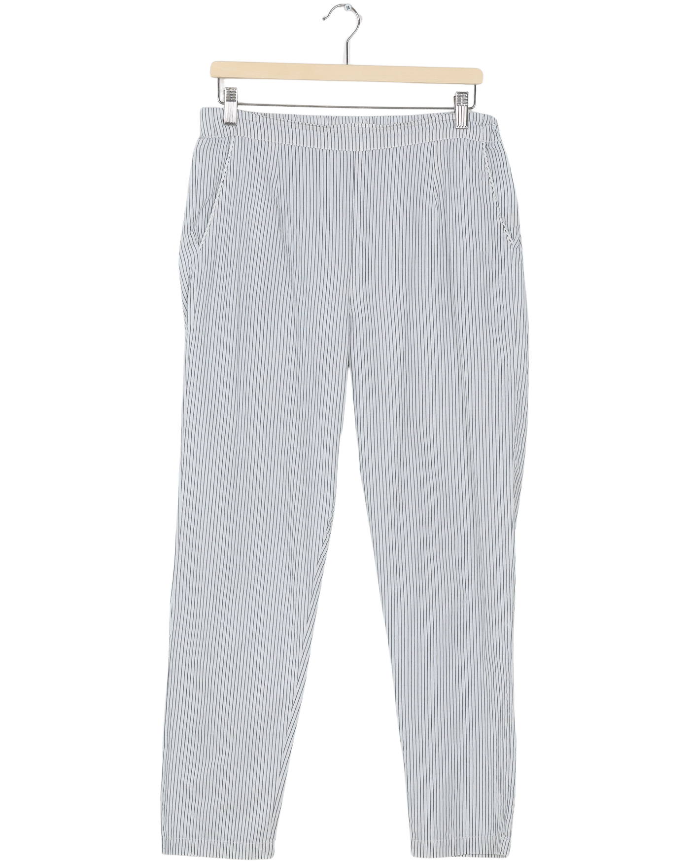 Secondhand Margit Pant Cotton Stripe - Denim Blue Stripe