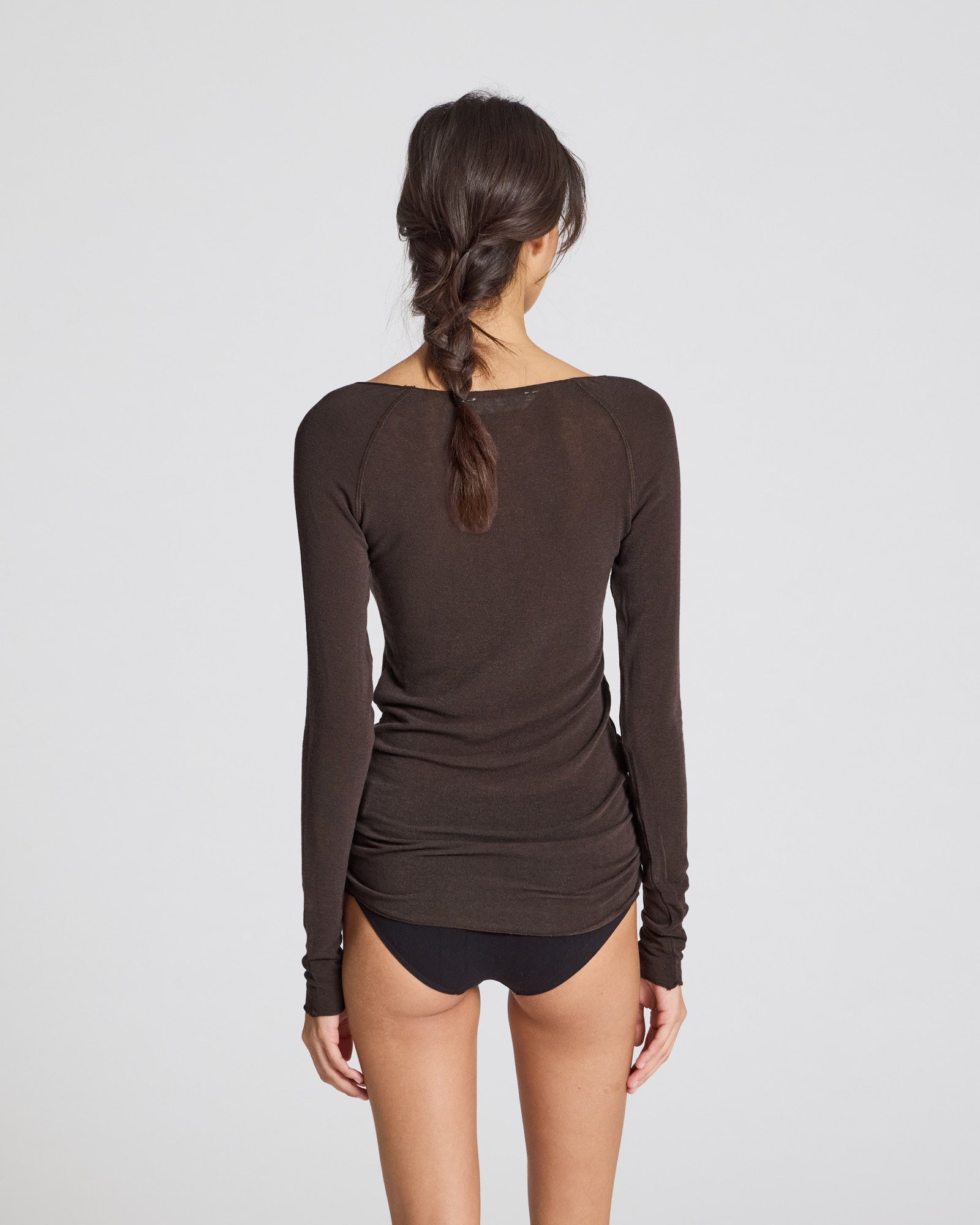 GAI+LISVA Amalie Wool Top Tops & T-shirts 681 Mulch