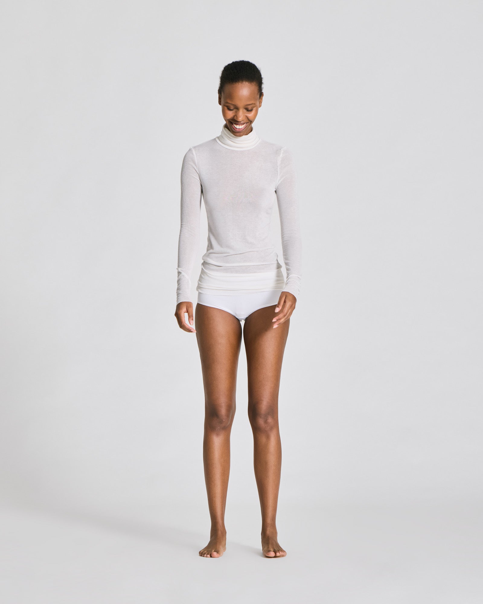 GAI+LISVA Anna Wool Turtleneck Tops & T-shirts 100 White