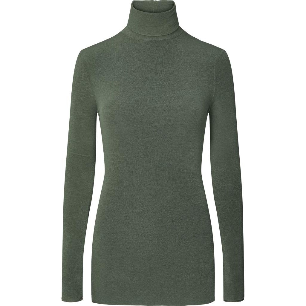 GAI+LISVA Anna Wool Turtleneck Tops & T-shirts 170 Olive Night