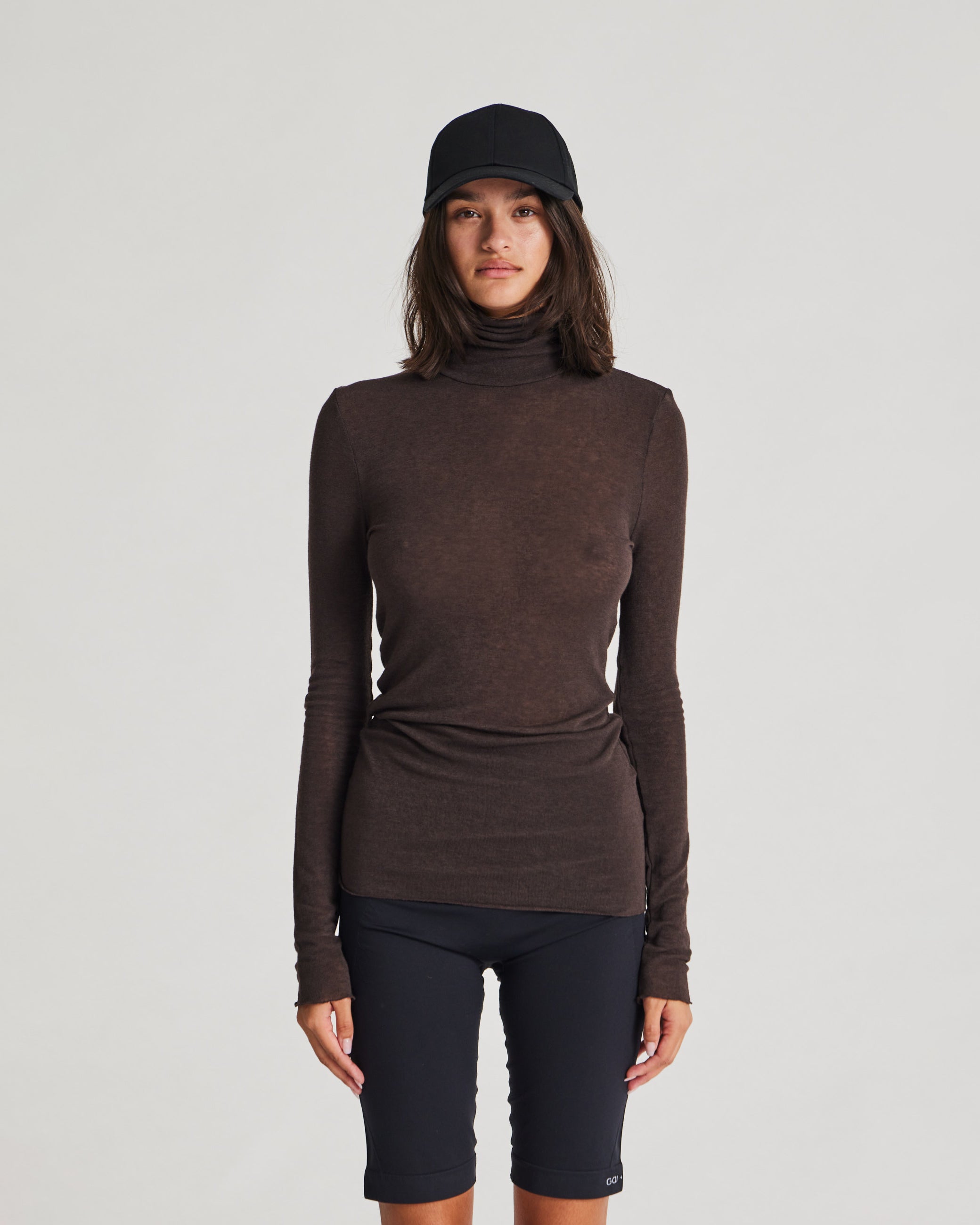 GAI+LISVA Anna Wool Turtleneck Tops & T-shirts 681 Mulch
