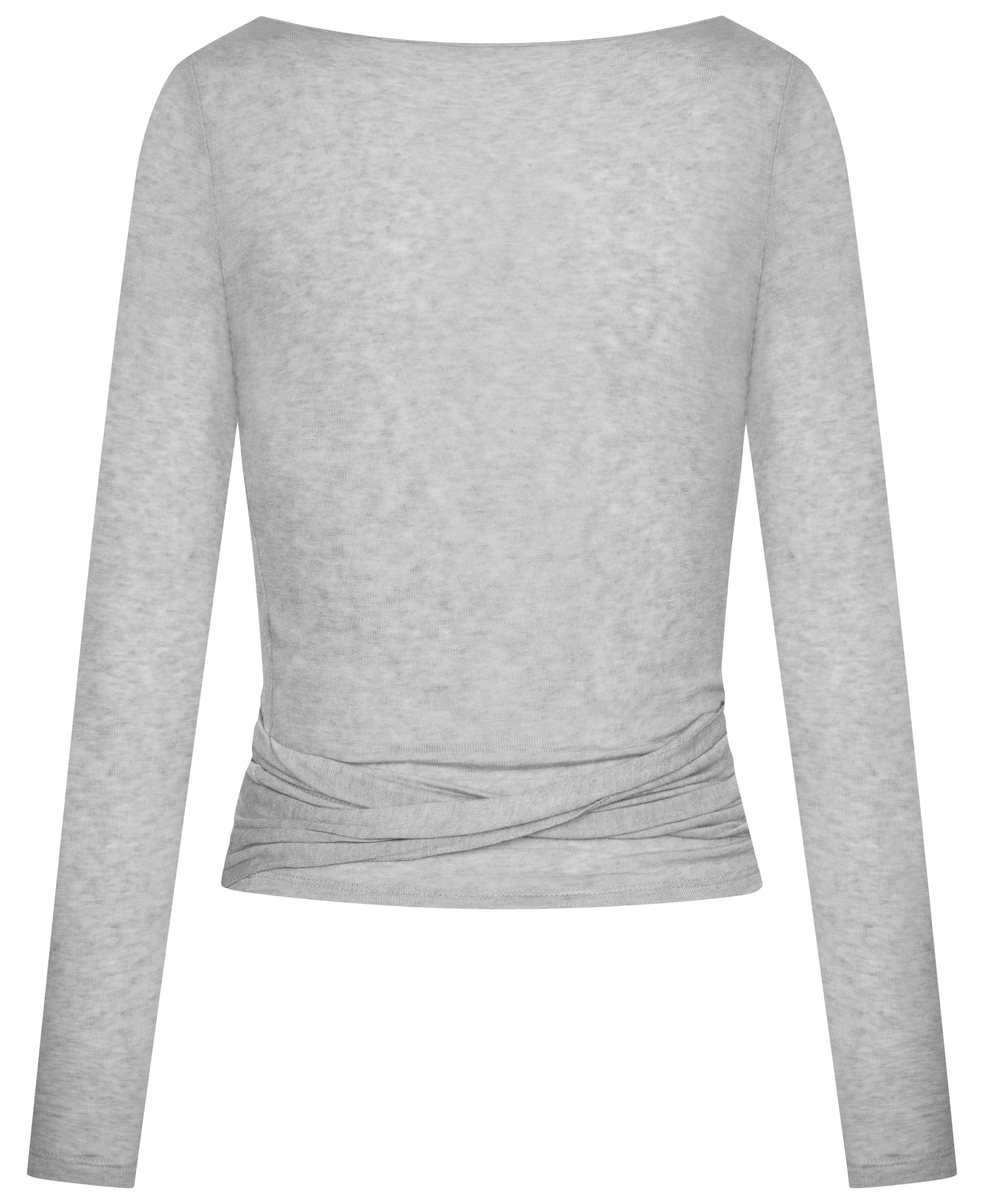 GAI+LISVA Anne Wool Wrap Top Top 601 Light Grey Melange