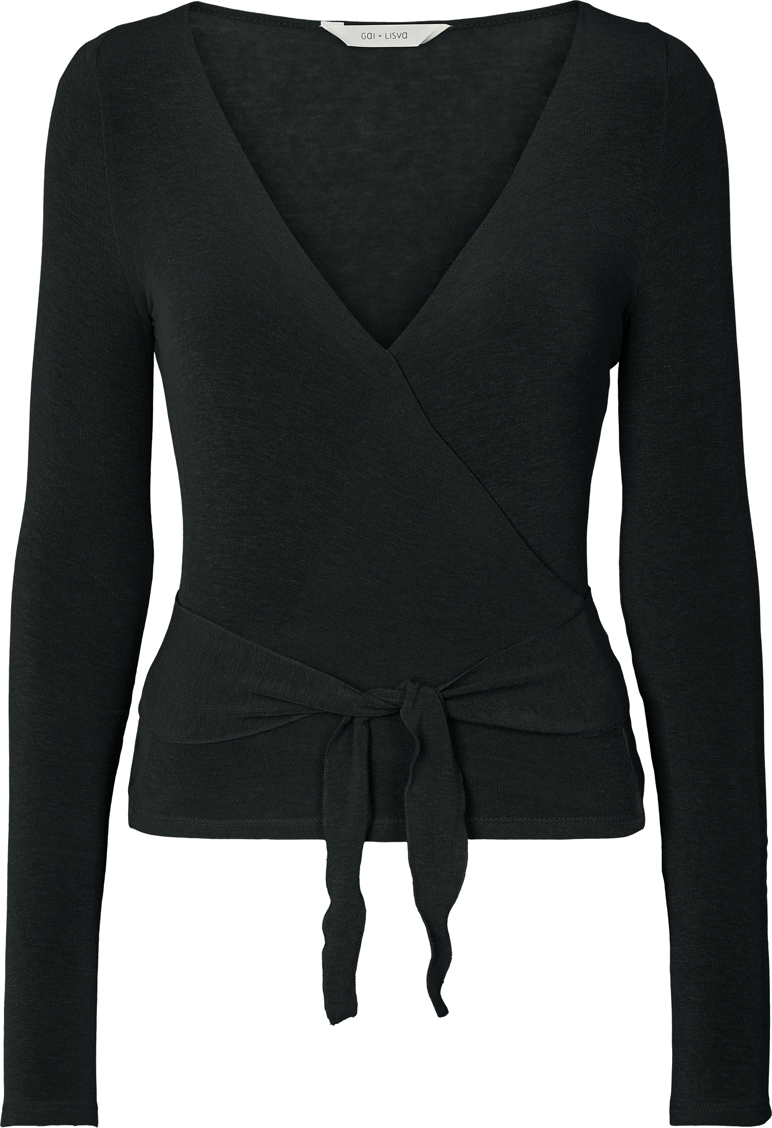 GAI+LISVA Anne Wool Wrap Top Top 650 Black
