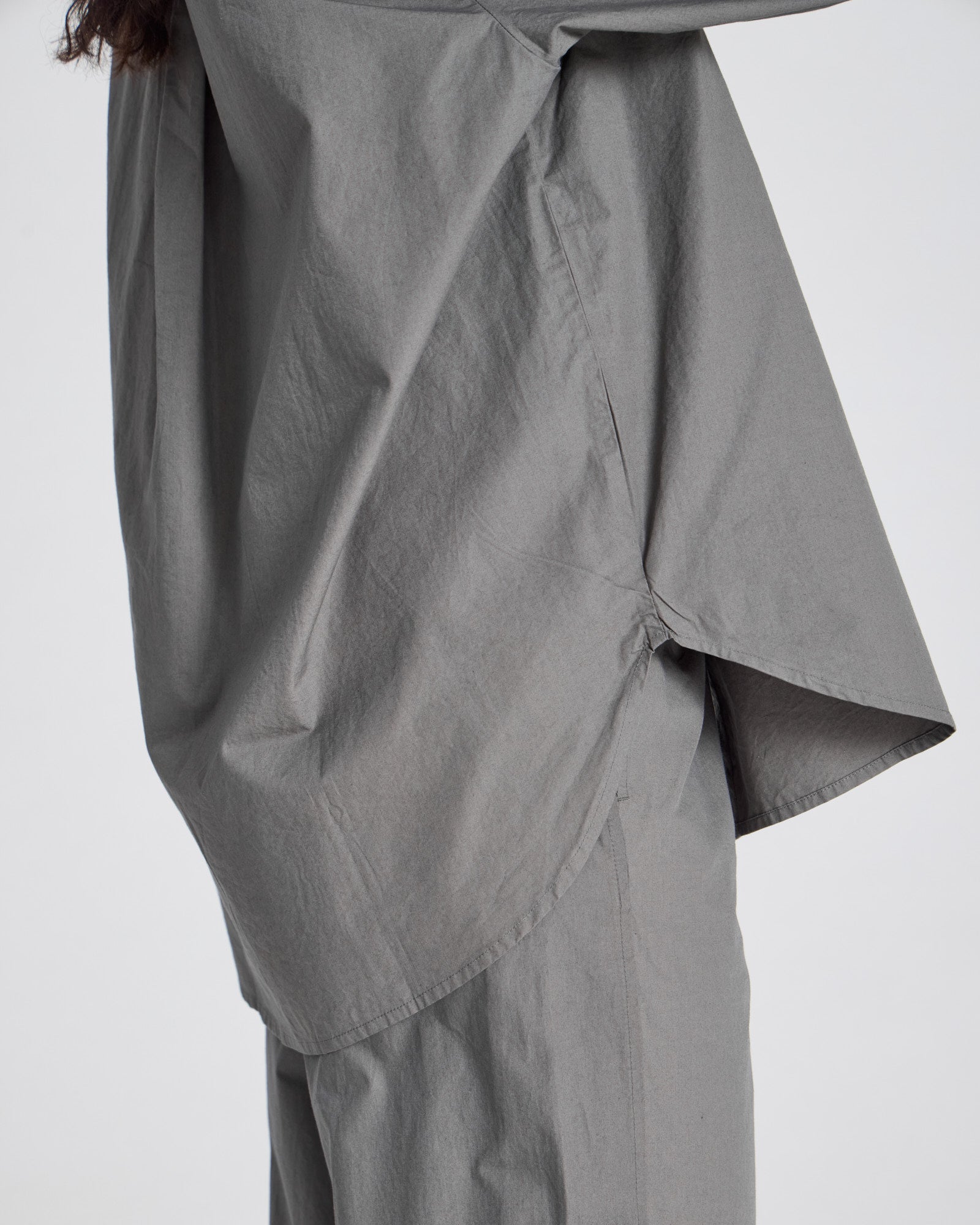 GAI+LISVA Astrid Shirt Poplin Gots 243975 Shirts & Blouses 193 Metal Grey
