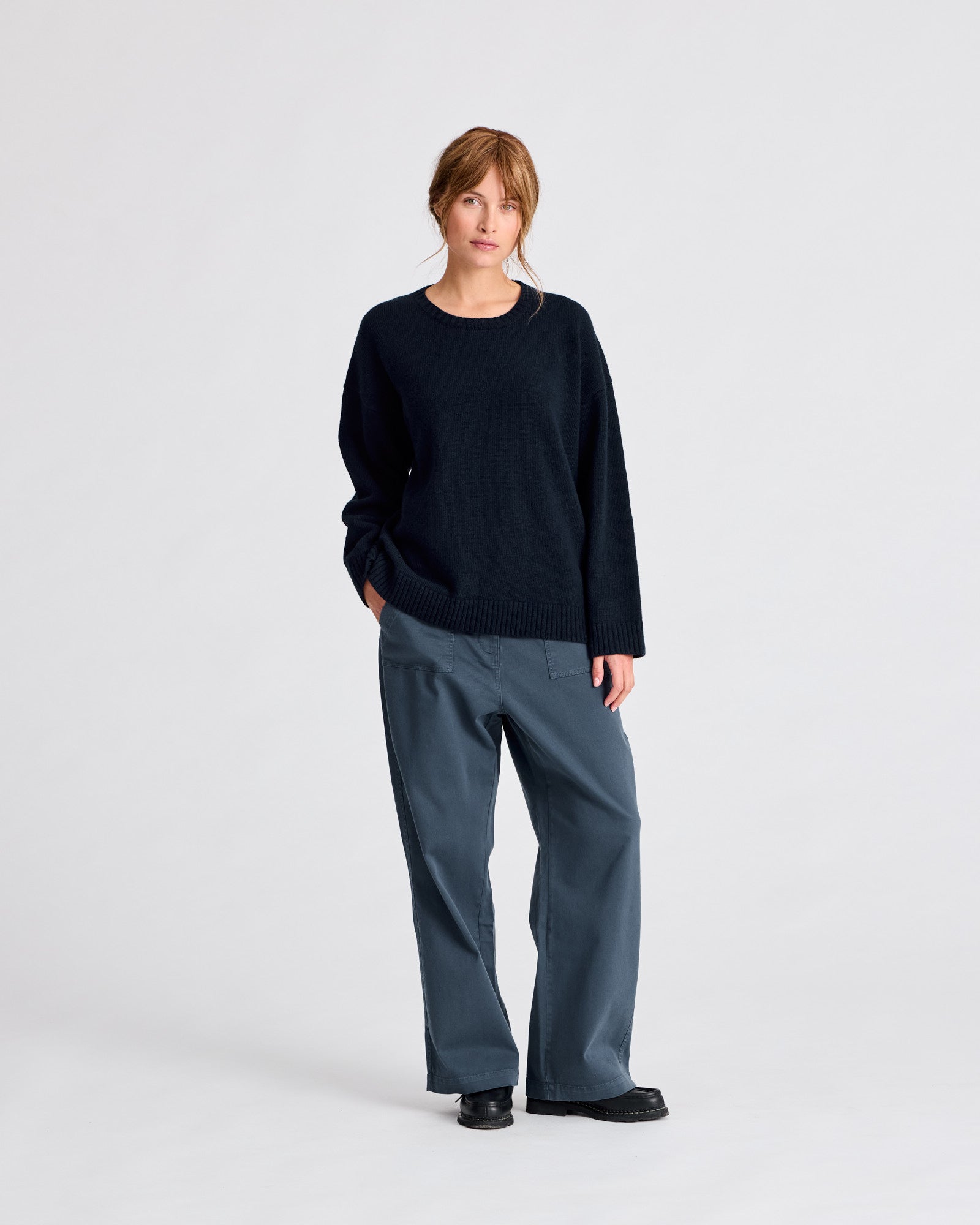 GAI+LISVA Emely Lambswool Knit GOTS Lambswool l Knitwear 181 Midnight Blue