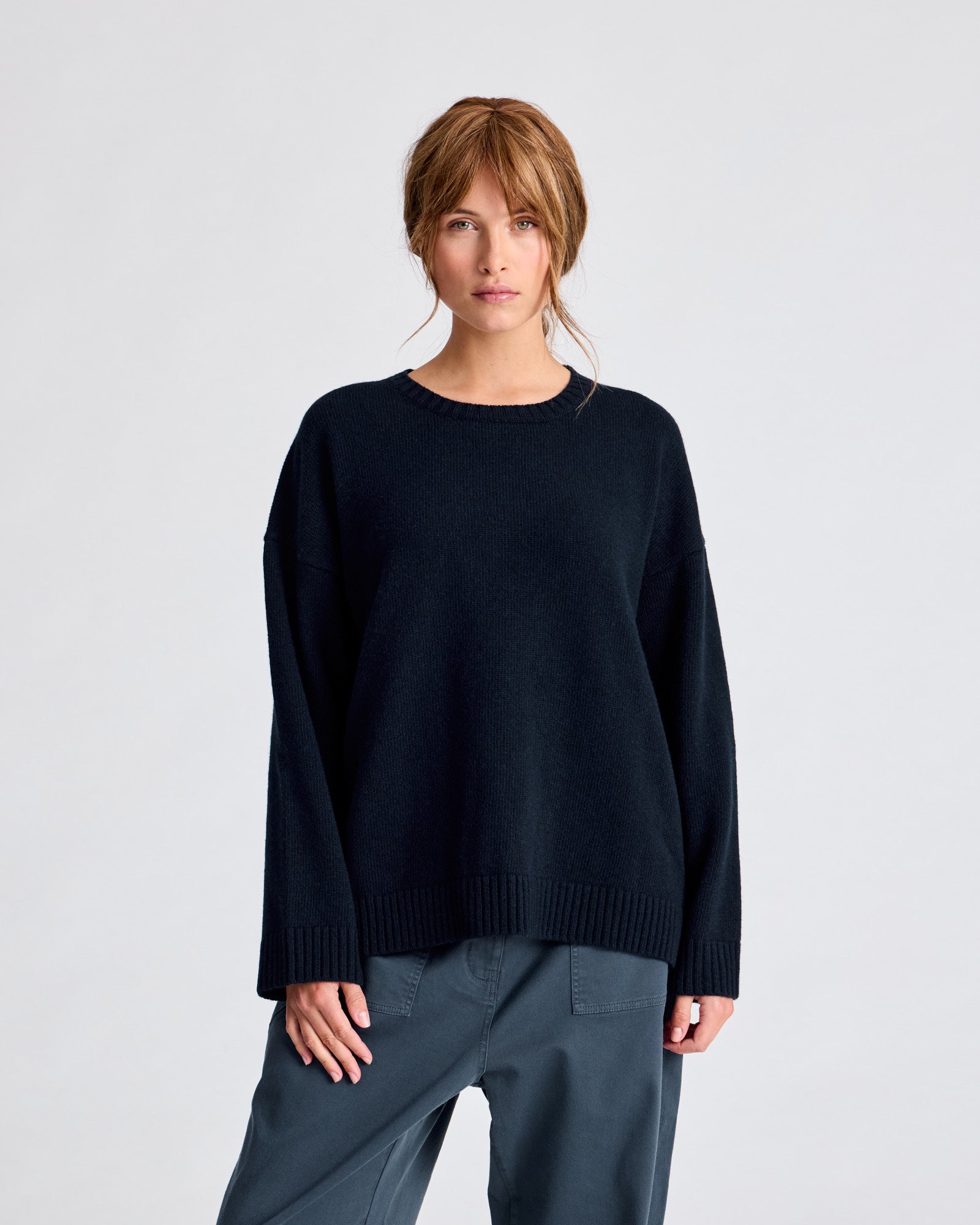 GAI+LISVA Emely Lambswool Knit GOTS Lambswool l Knitwear 181 Midnight Blue