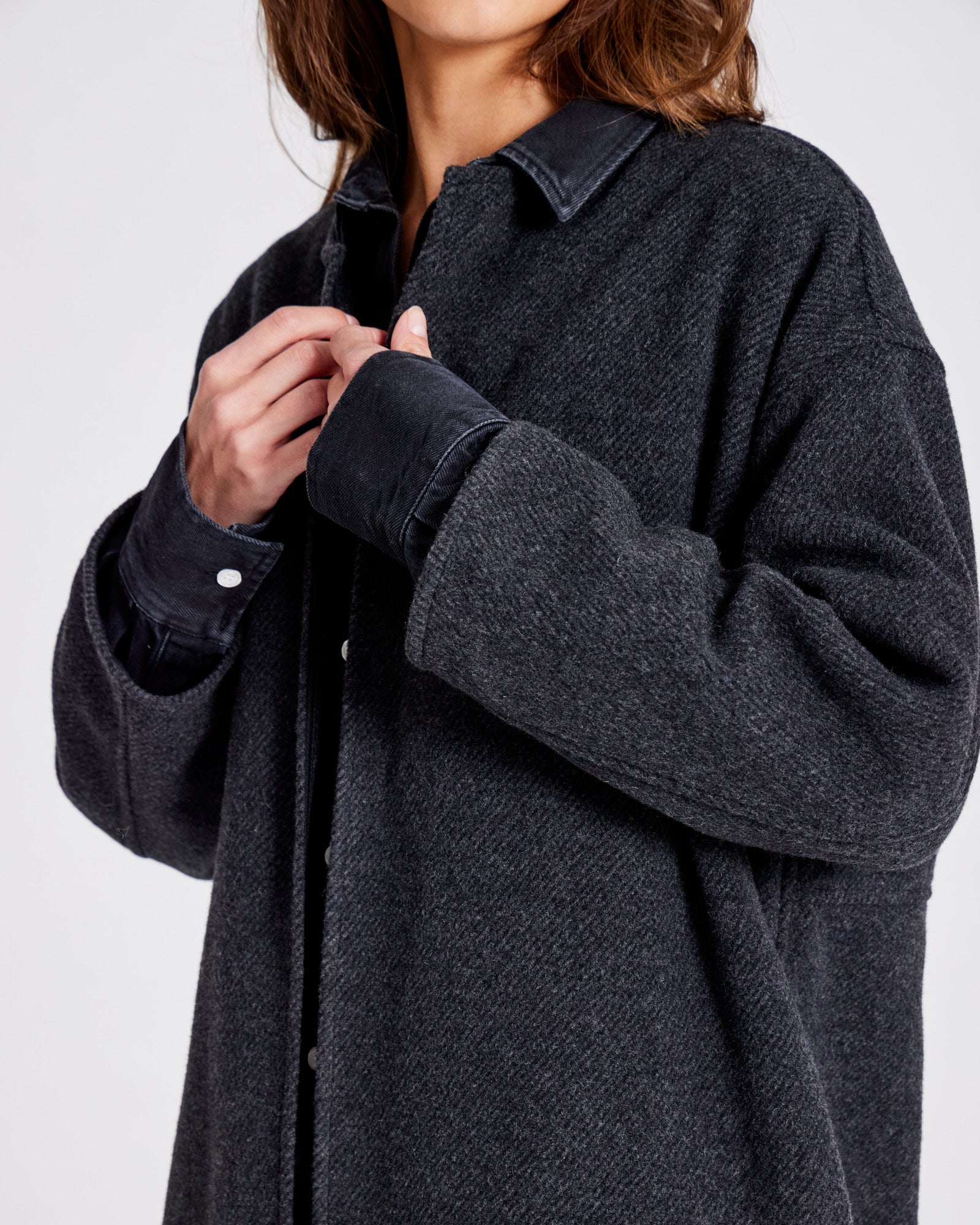 GAI+LISVA Flora Coat Jacket 605 Dark Grey Melangè