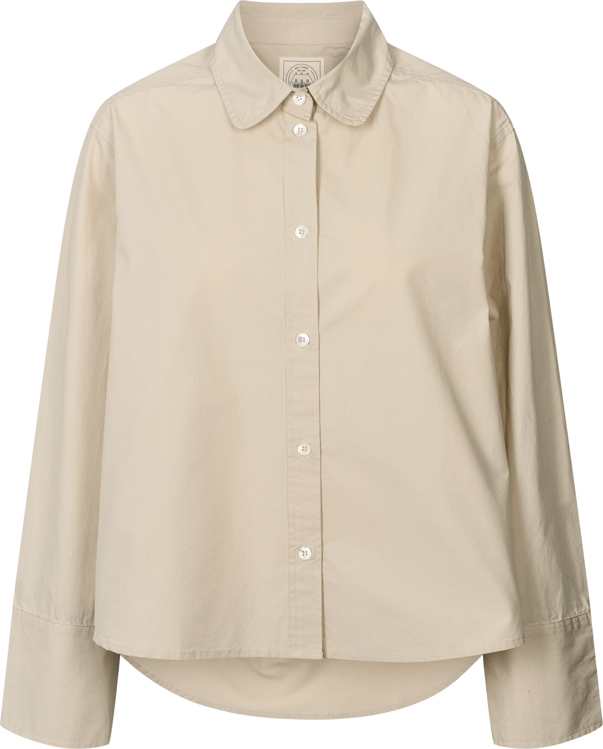 GAI+LISVA Flora Shirt Poplin Gots 243975 Shirts & Blouses 139 Ancient Grey