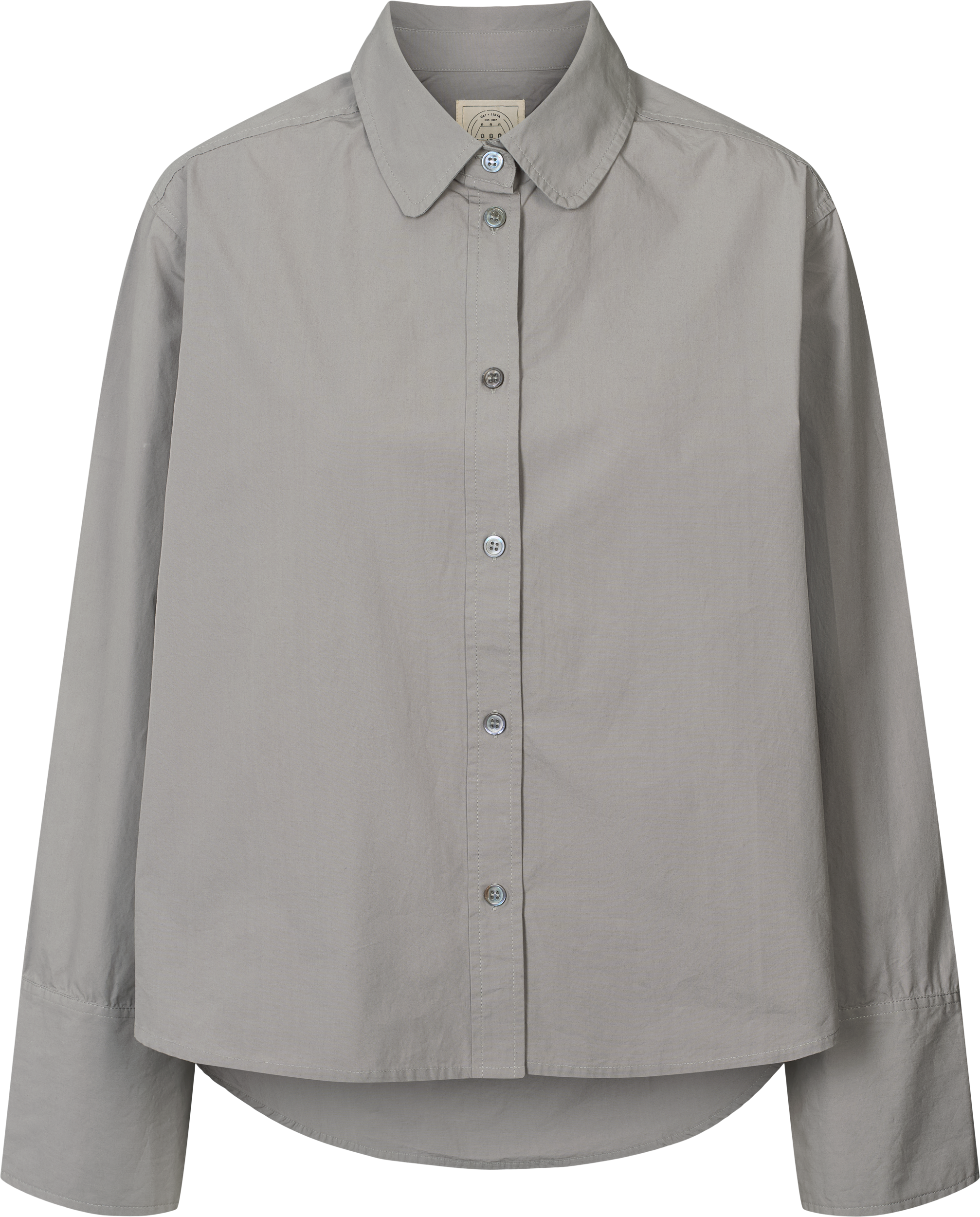 GAI+LISVA Flora Shirt Poplin Gots 243975 Shirts & Blouses 701 Monument