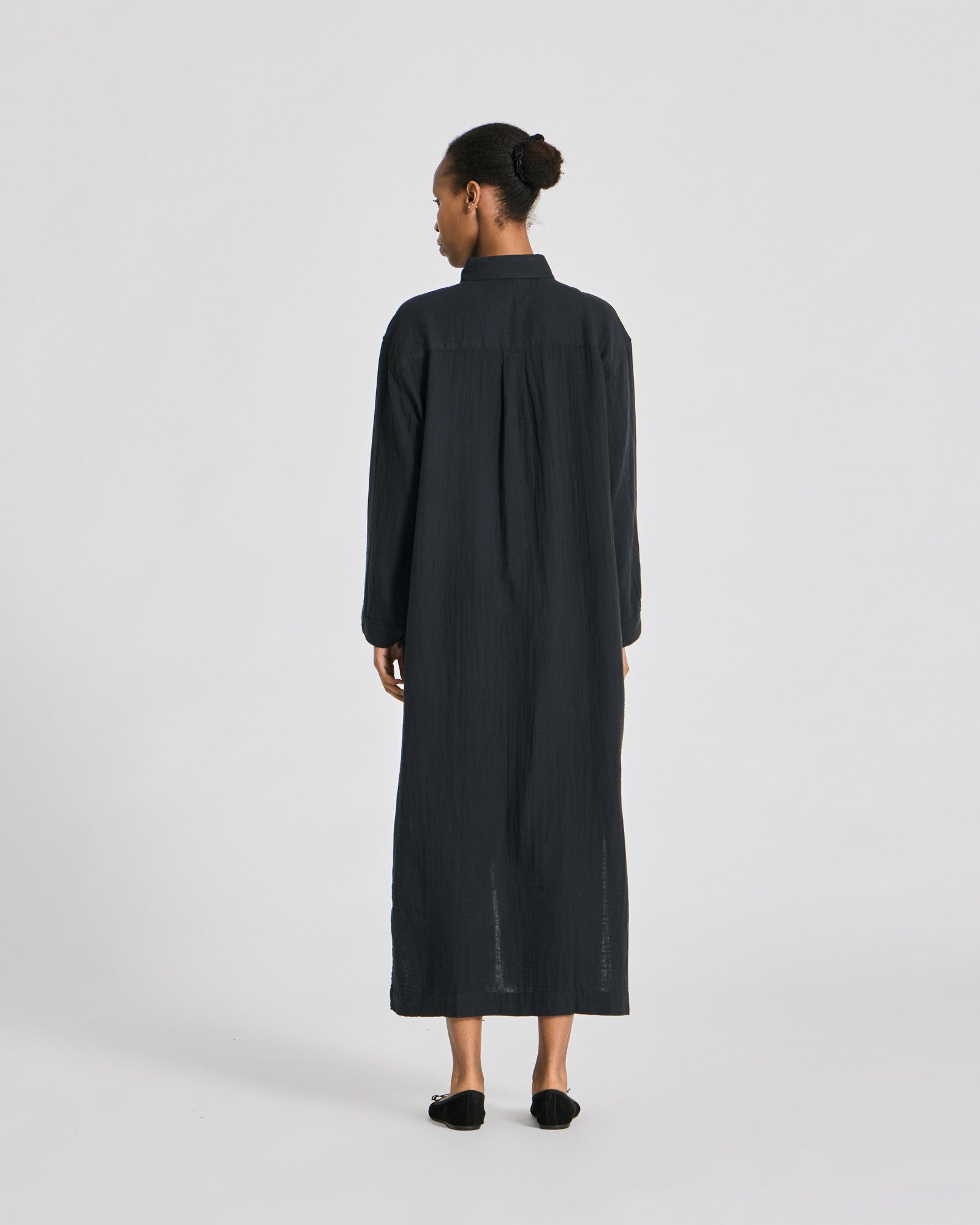GAI+LISVA Gabriella L/S Double Cloth Shirt GOTS Dresses & Skirts 650 Black
