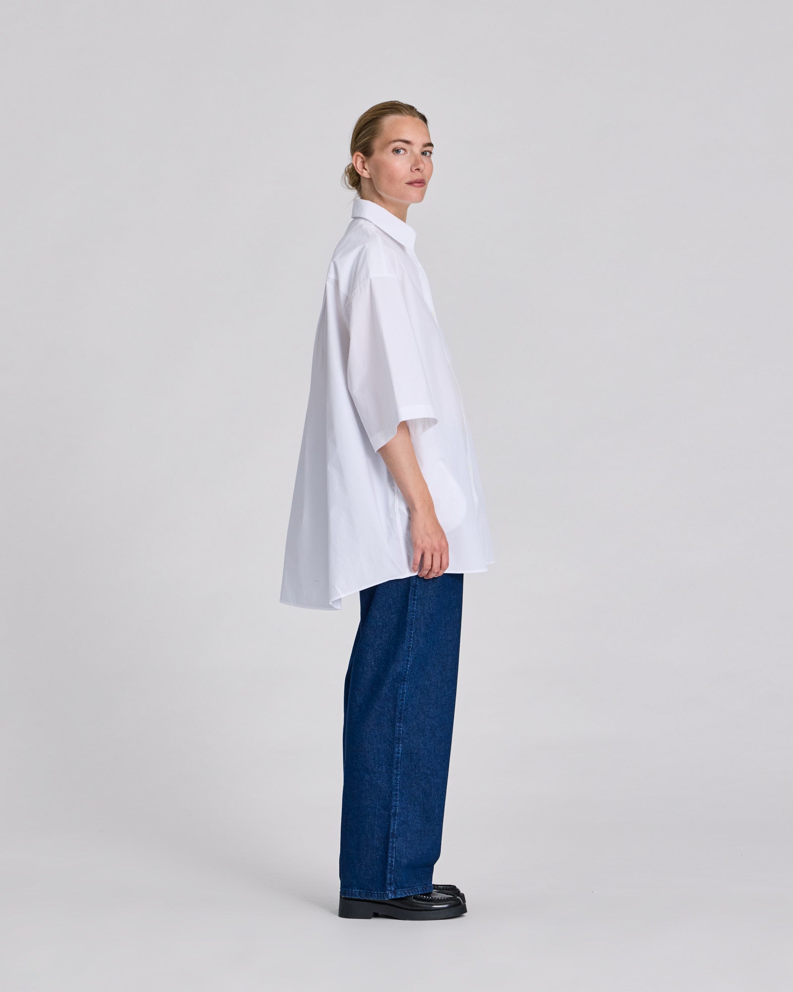 GAI+LISVA Johanne S/S Poplin Shirt Shirts & Blouses 100 White