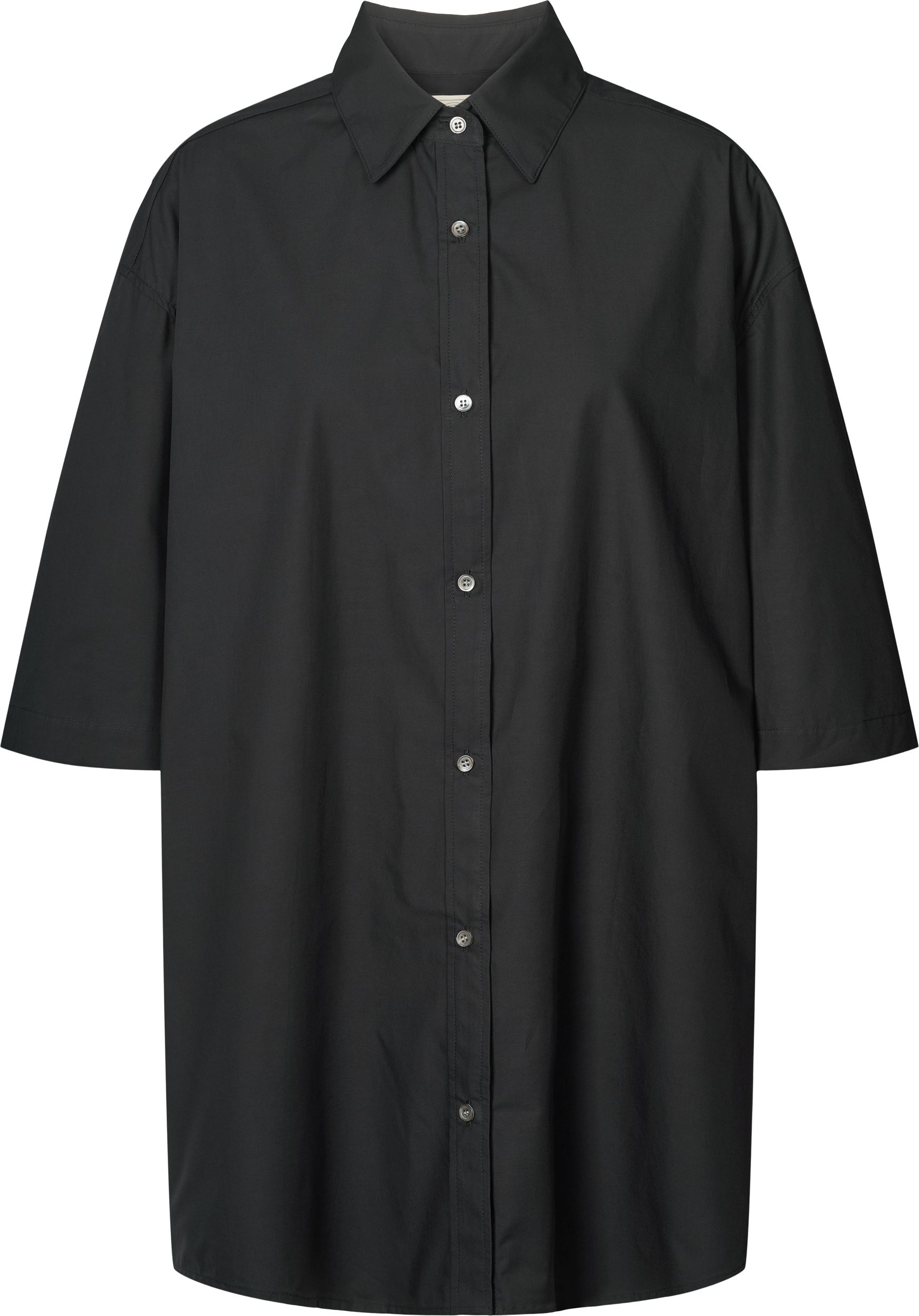 GAI+LISVA Johanne S/S Poplin Shirt Shirts & Blouses 650 Black