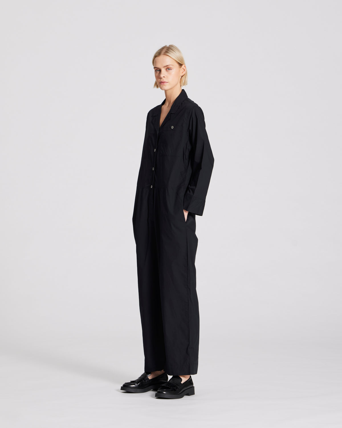 GAI+LISVA Lotus Jumpsuit Cotton Poplin Trousers & Shorts 650 Black