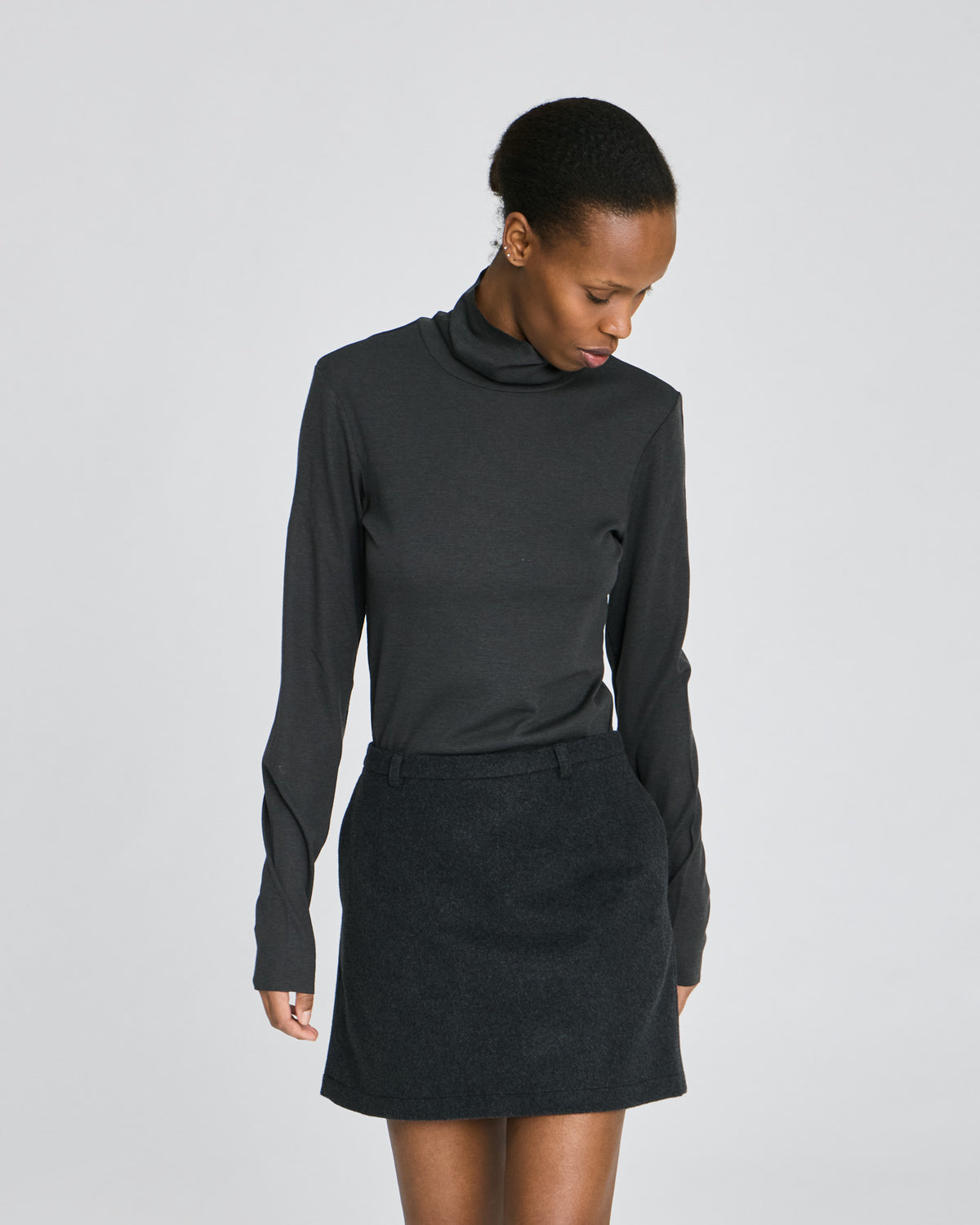 LISVA Nadine Wool Skirt Dresses & Skirts 766 Koks Melangé