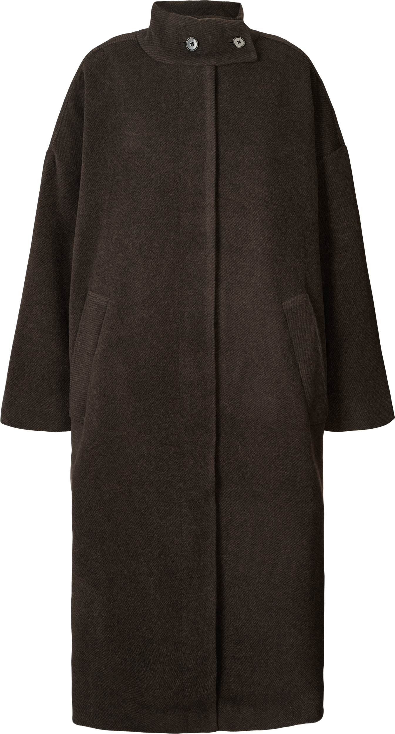 GAI+LISVA Nellie Wool Coat Jacket 682 Mulch/ Ecru Herringbone