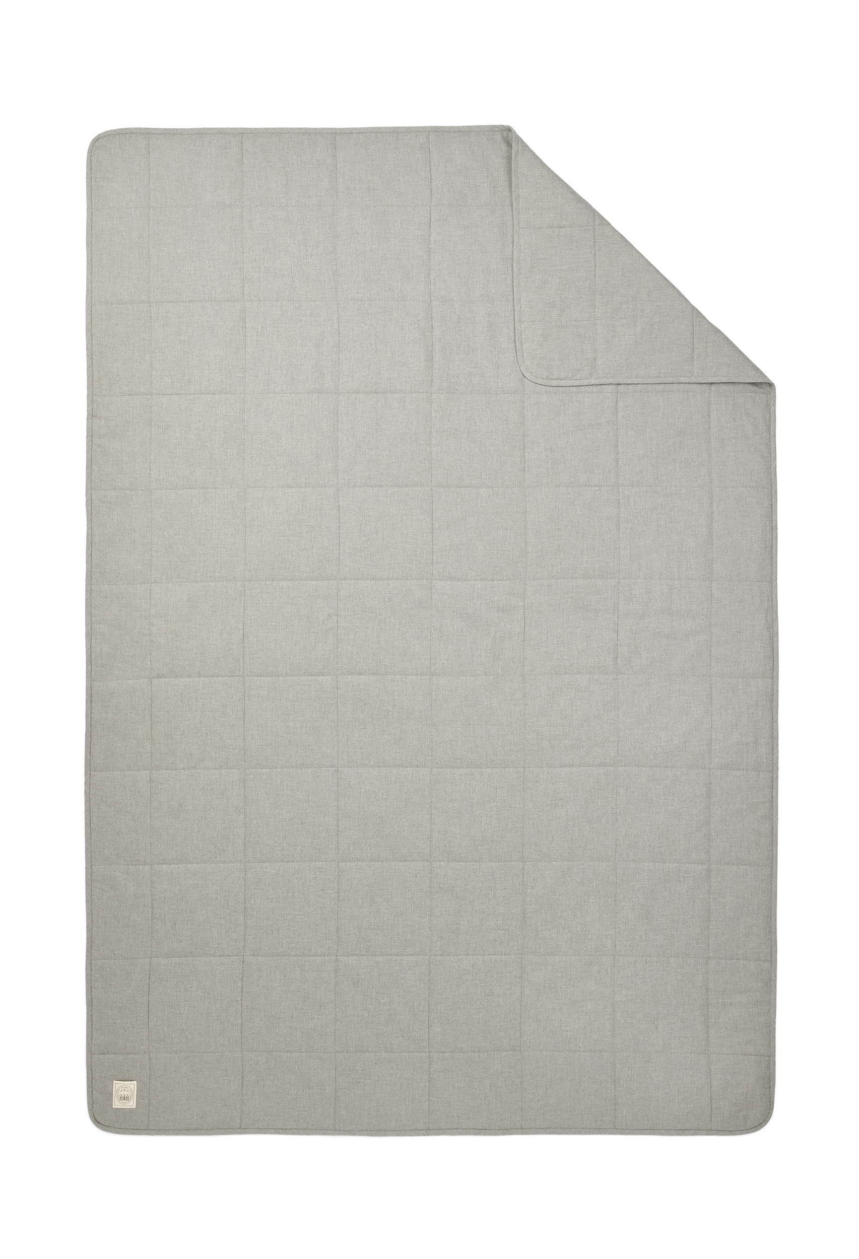 GAI+LISVA Quiltet Blanket - 130x190 cm Accessories 601 Light Grey Melange