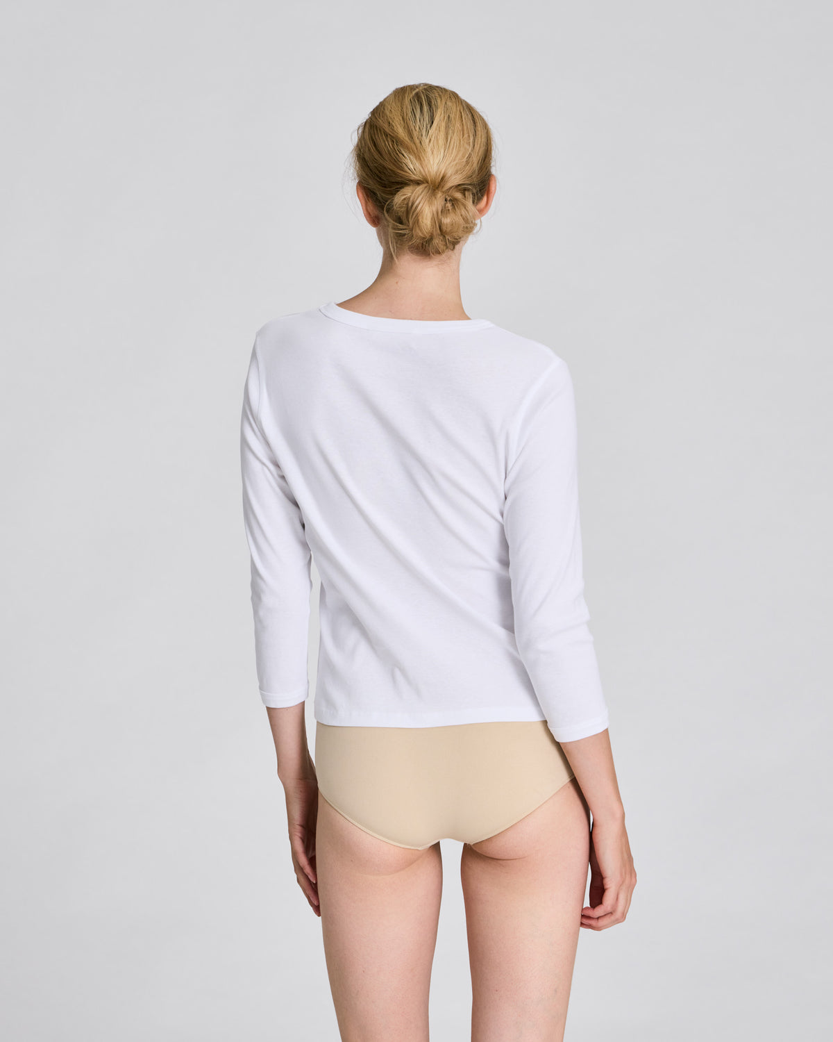 GAI+LISVA Sascha 3/4 Sleeve Cotton Top Tops & T-shirts 100 White