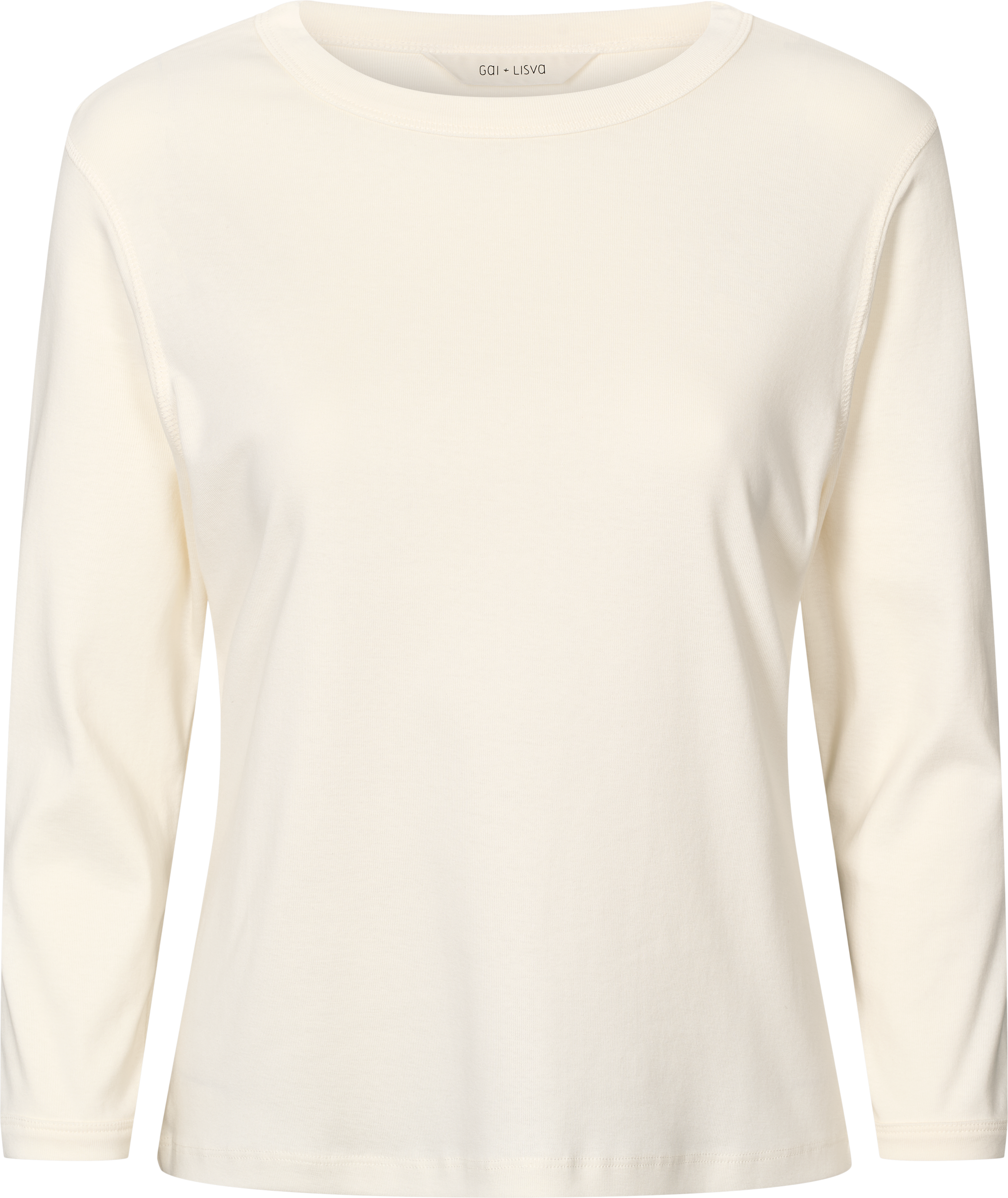 GAI+LISVA Sascha 3/4 Sleeve Cotton Top Tops & T-shirts 762 Egret