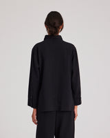 GAI+LISVA Sussie Hemd aus Twill GOTS 243975 - Schwarz Shirt 650 Black