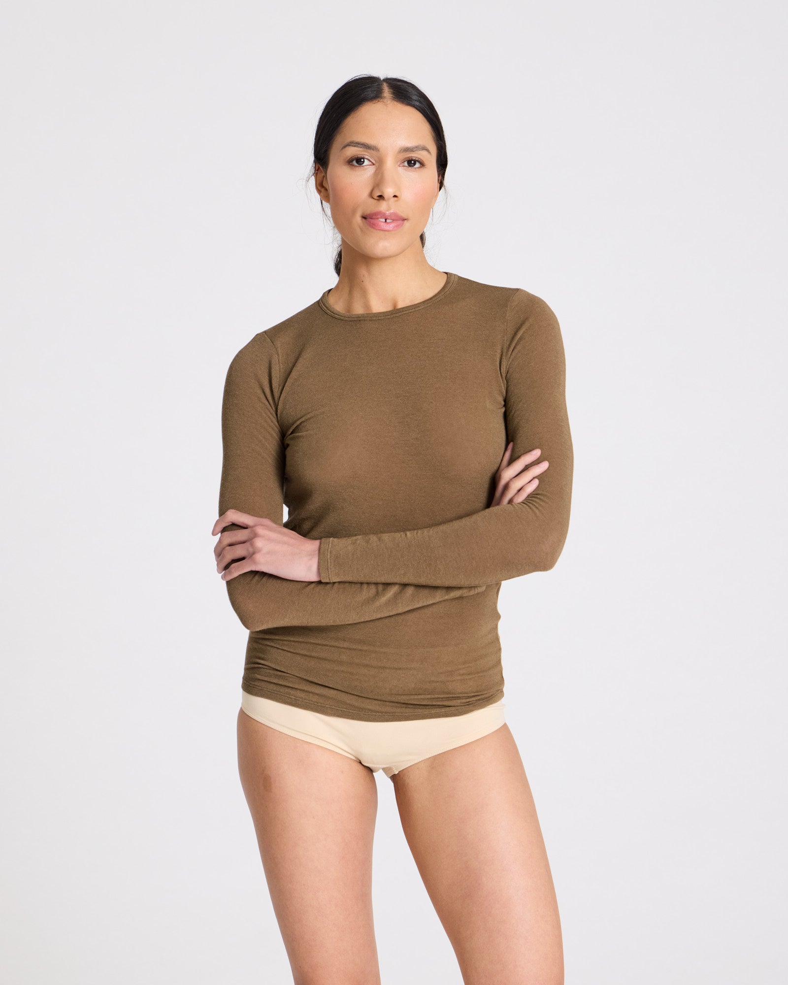 GAI+LISVA Thyra Wool Top Tops & T-shirts 861 Kangaroo