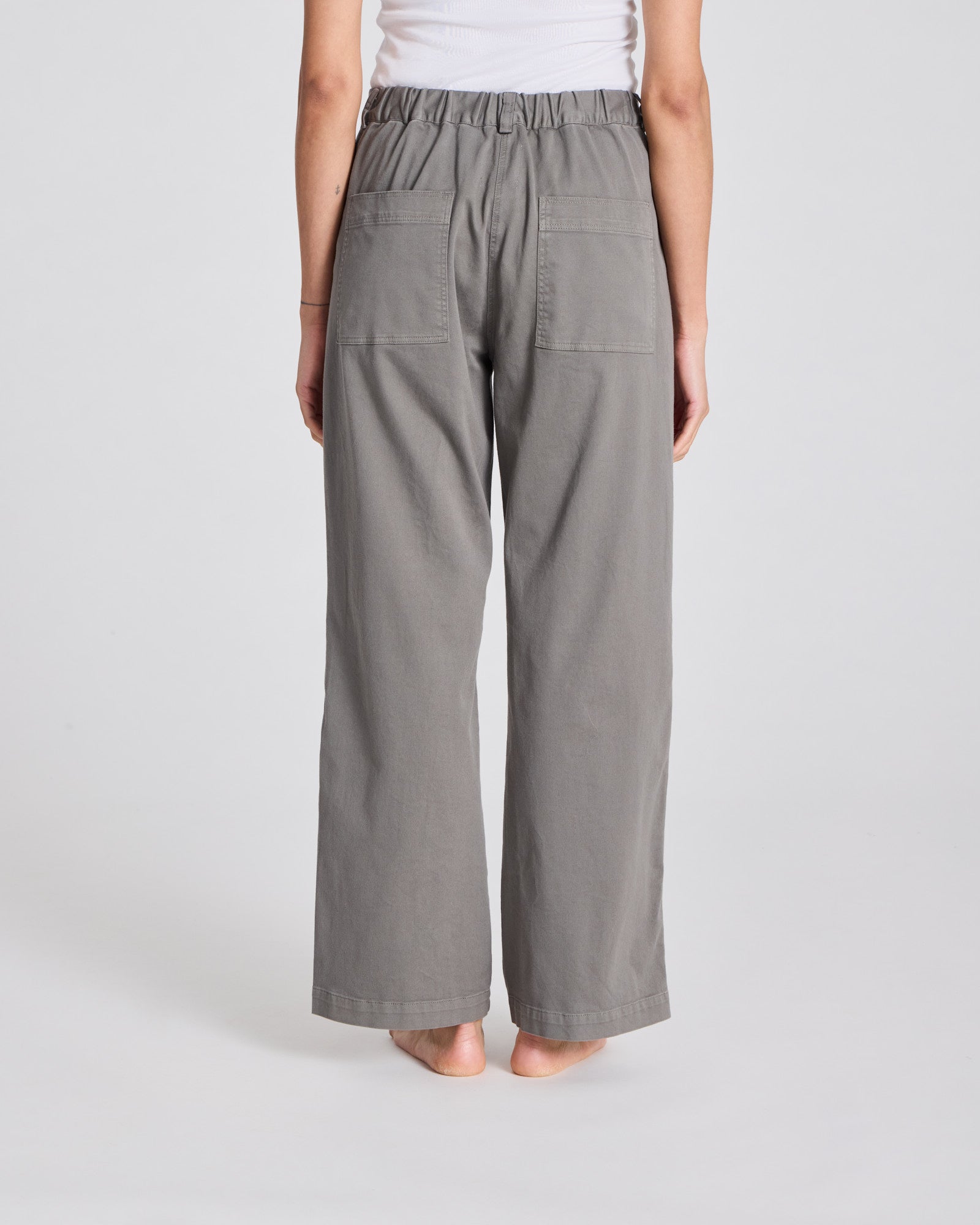 GAI+LISVA Tinne Cotton Twill Pant Trousers & Shorts 193 Metal Grey