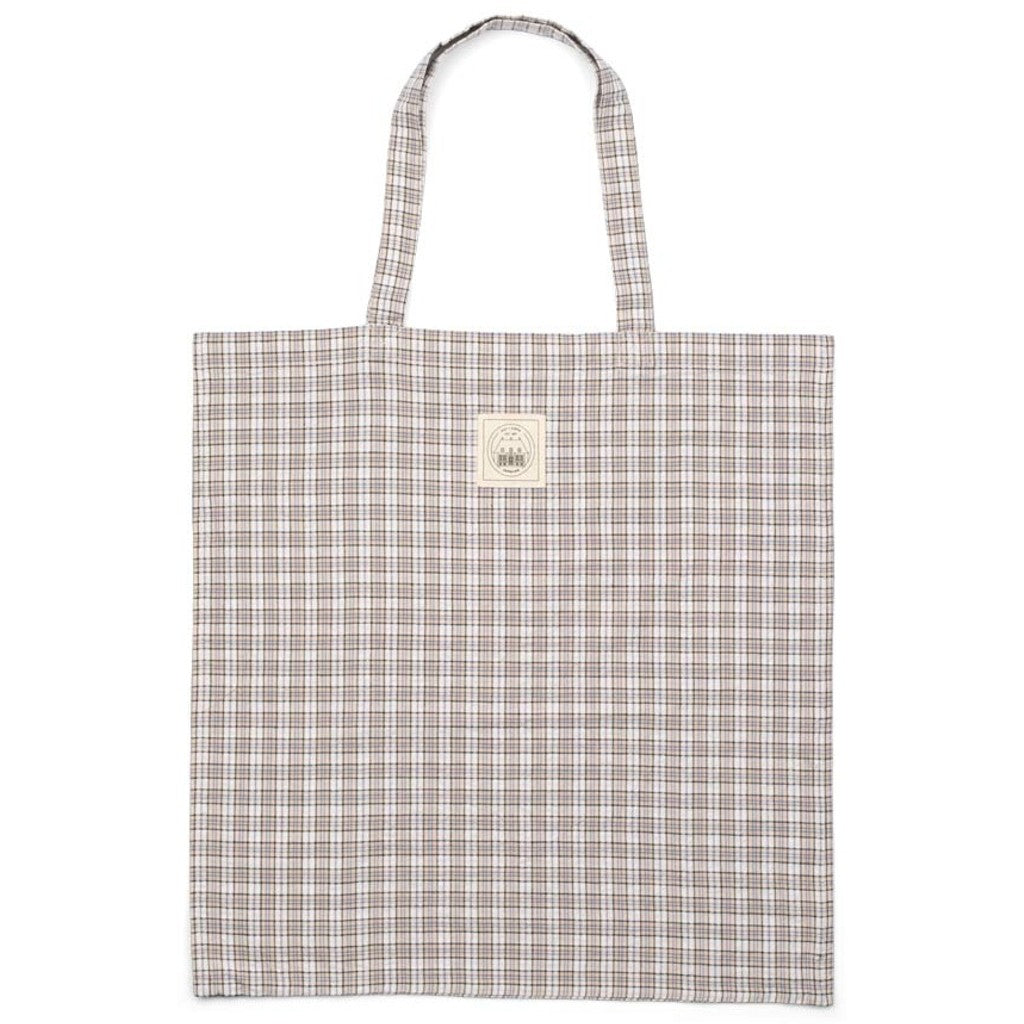 GAI+LISVA Totebag Checkered Fabric GOTS Accessories 740 Ecru Checkered