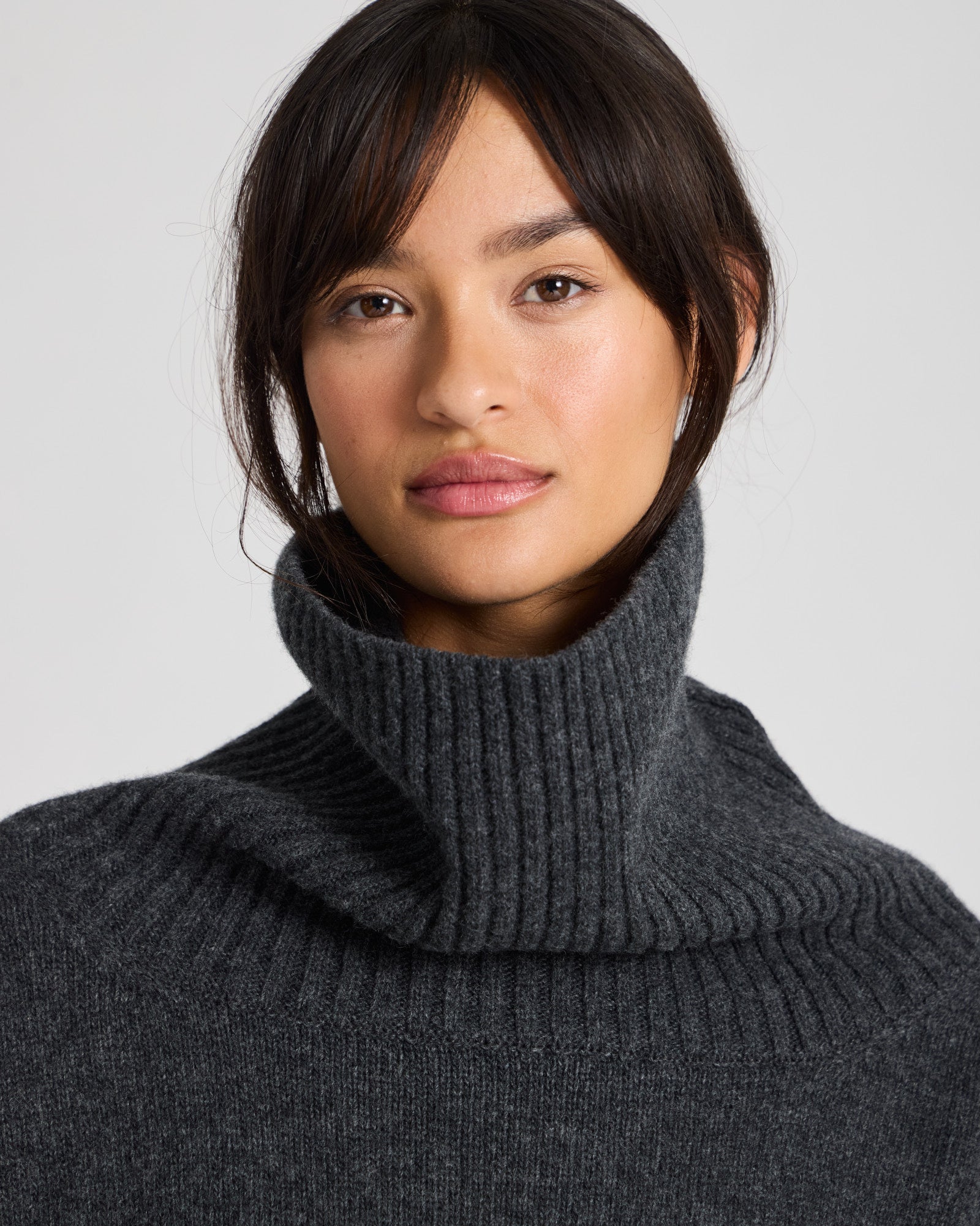 GAI+LISVA Vita Lambswool Jumper Knit 605 Dark Grey Melangè