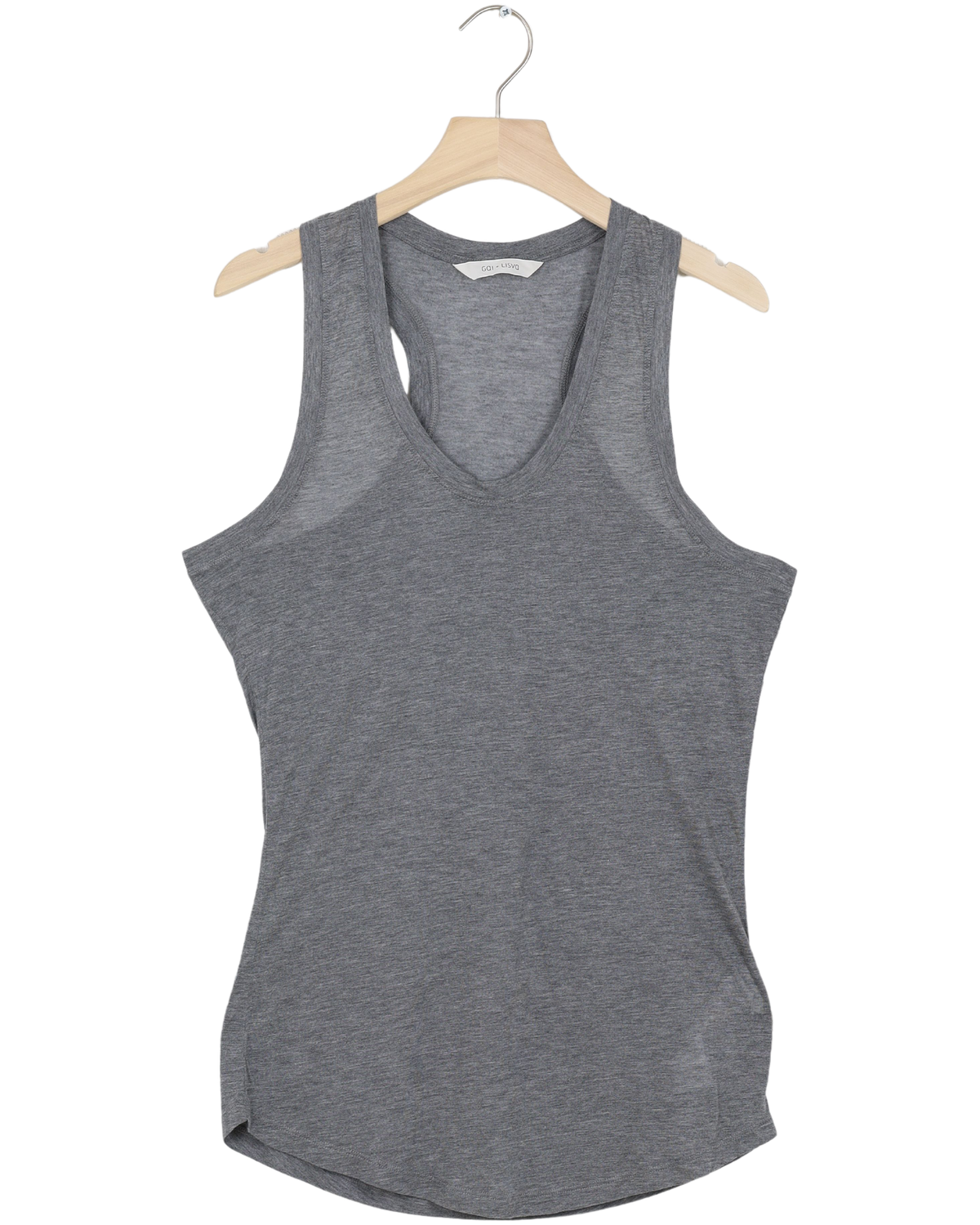 Secondhand Nellie S´less Modal Top- Light Grey Melange