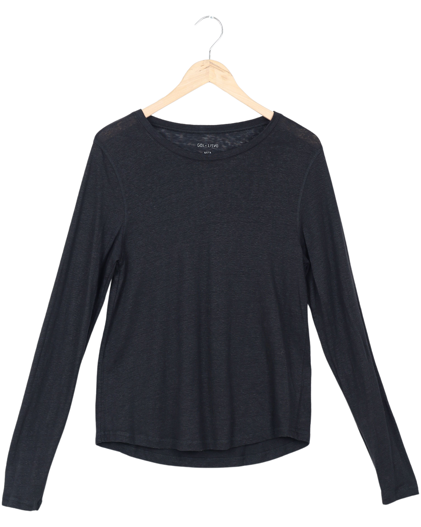 Secondhand Asta Leinen T-Shirt - Black