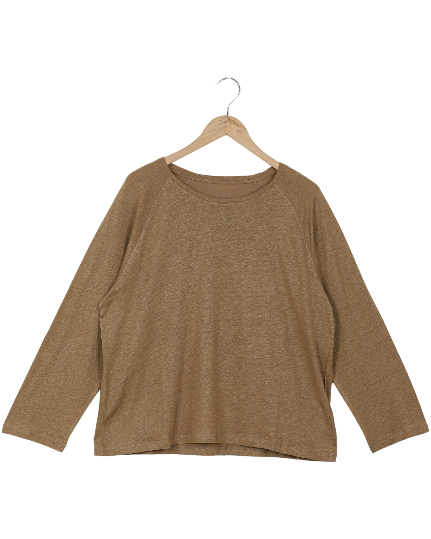 Secondhand Lisbeth Linen Top - Brown Mustard