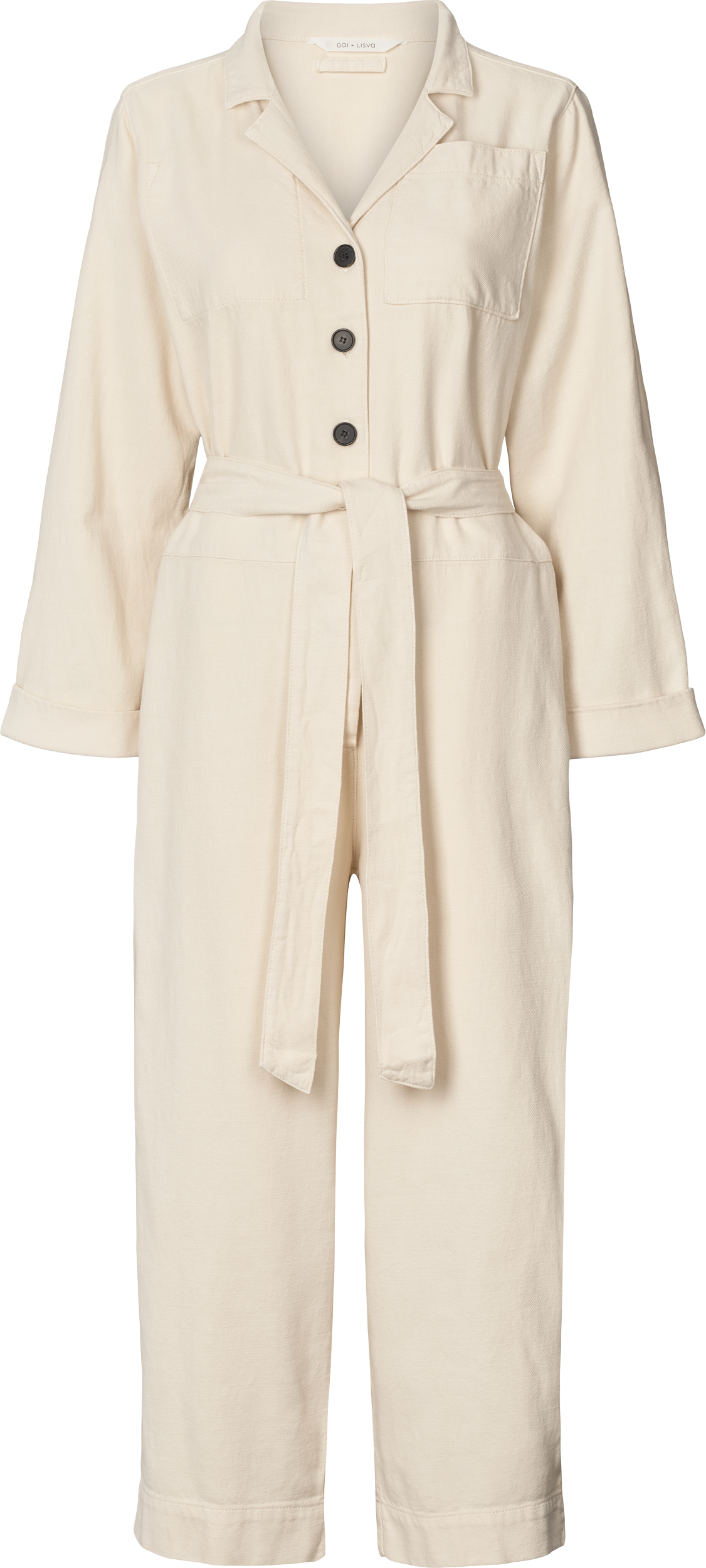 GAI+LISVA Lotus Cotton Jumpsuit GOTS 243975 Pants & Shorts 151 Ecru