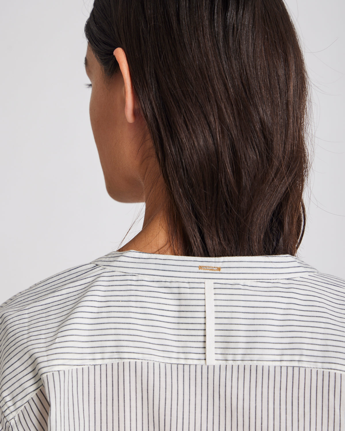 GAI+LISVA Woodie Shirt Cotton pin stripe GOTS 243975 Shirt 470 Denim Blue Stripe