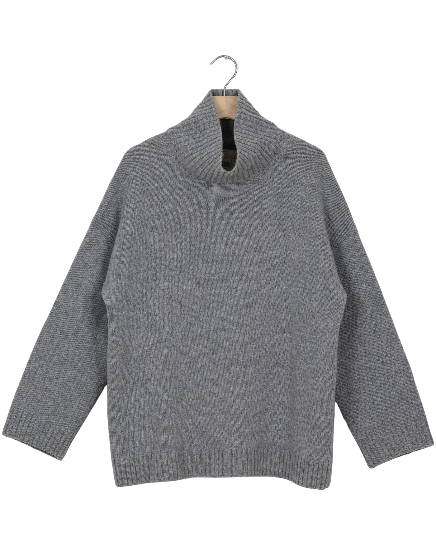 Secondhand Mandie Lambswool Knit GOTS - Grey Melange