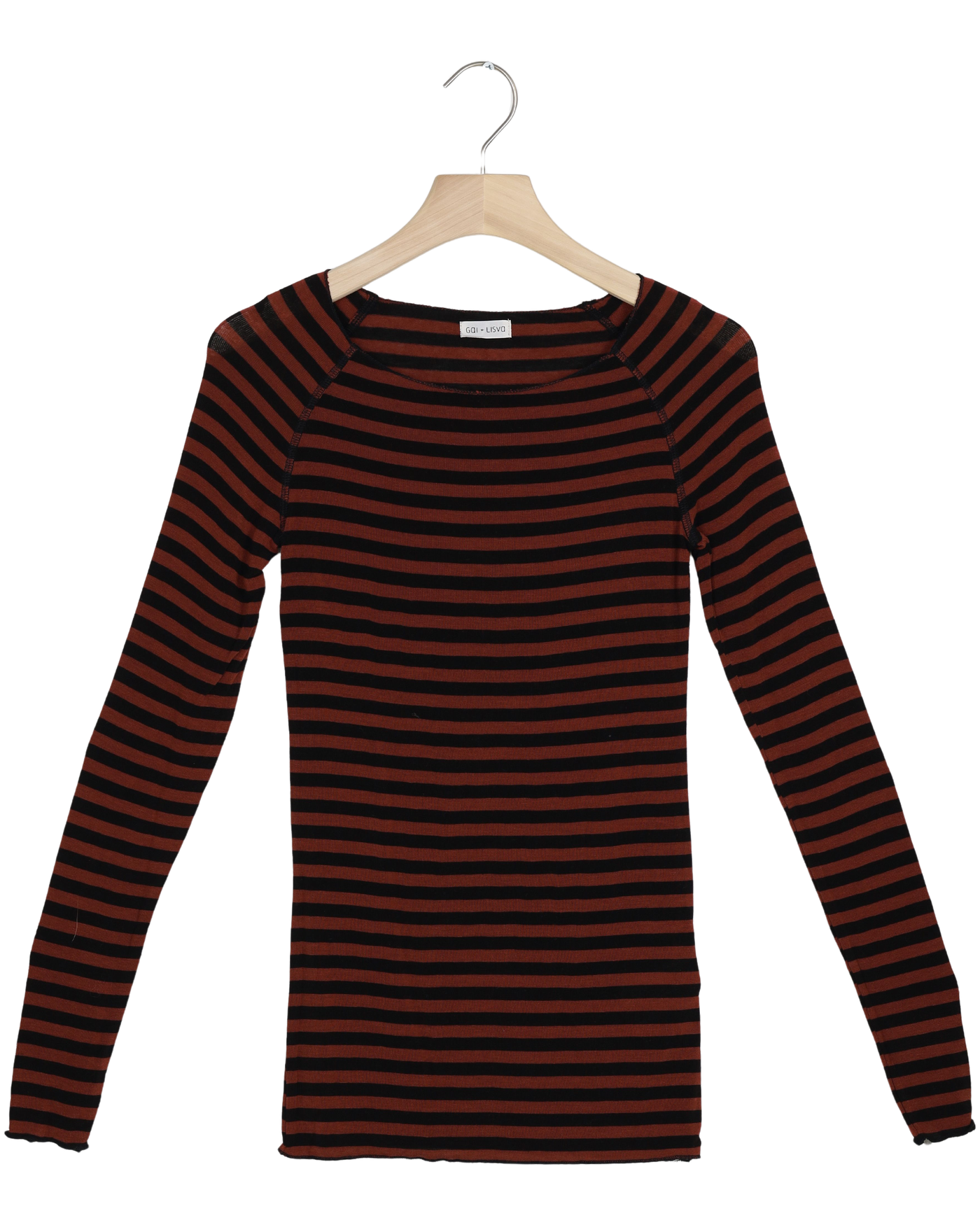 Secondhand Amalie Top Medium Strib - Dark Grey and Black Stripe