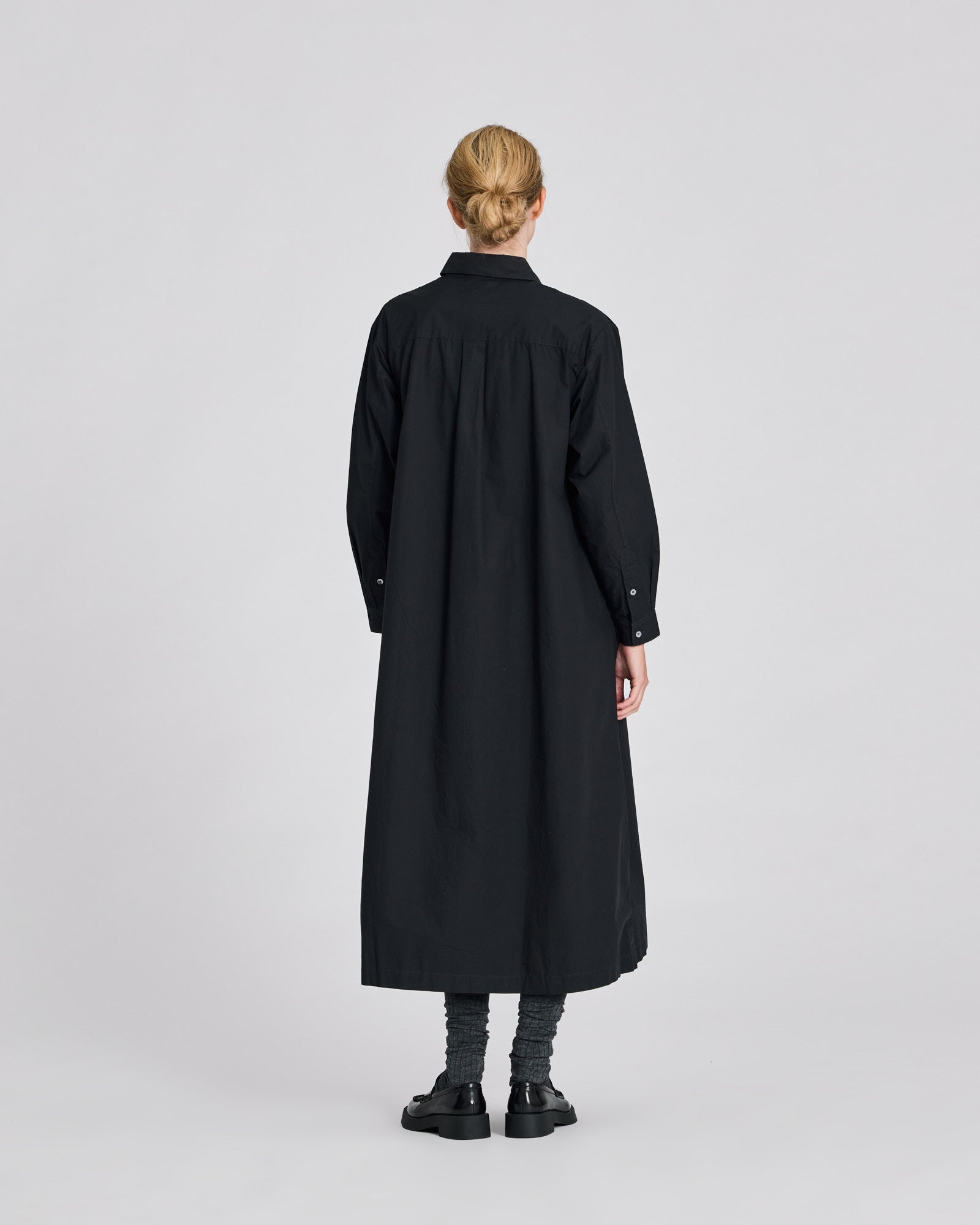 GAI+LISVA Alba Poplin Shirt Dress Dresses & Skirts 652 Stretch Limo Black