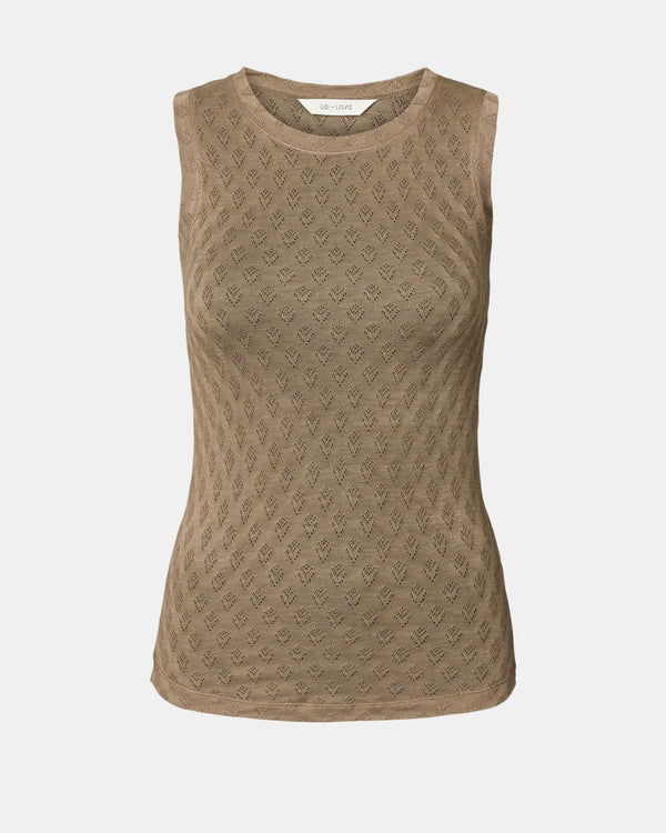 GAI+LISVA Alberte S´less Silk Top Top 960 Shitake