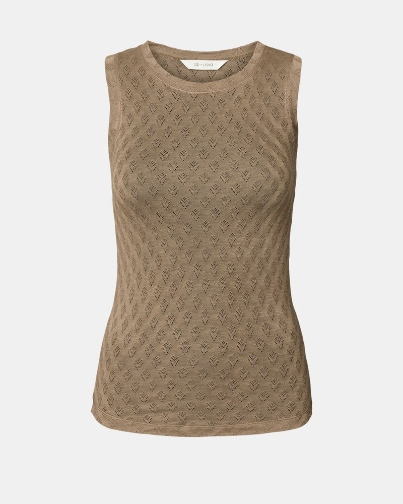 GAI+LISVA Alberte S´less Silk Top Top 960 Shitake