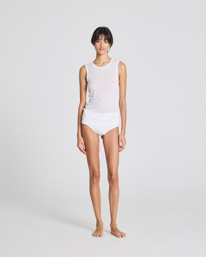 GAI+LISVA Alberte S´less Silk Top Top 100 White