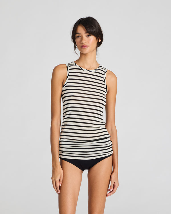 GAI+LISVA Alberte Sailor Wool Top Top 962 Ecru / Black Sailor Stripe
