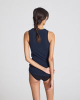 GAI+LISVA Alberte Wool Top Top 181 Midnight Blue