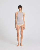 GAI+LISVA Alberte Wool Top Top 601 Light Grey Melange