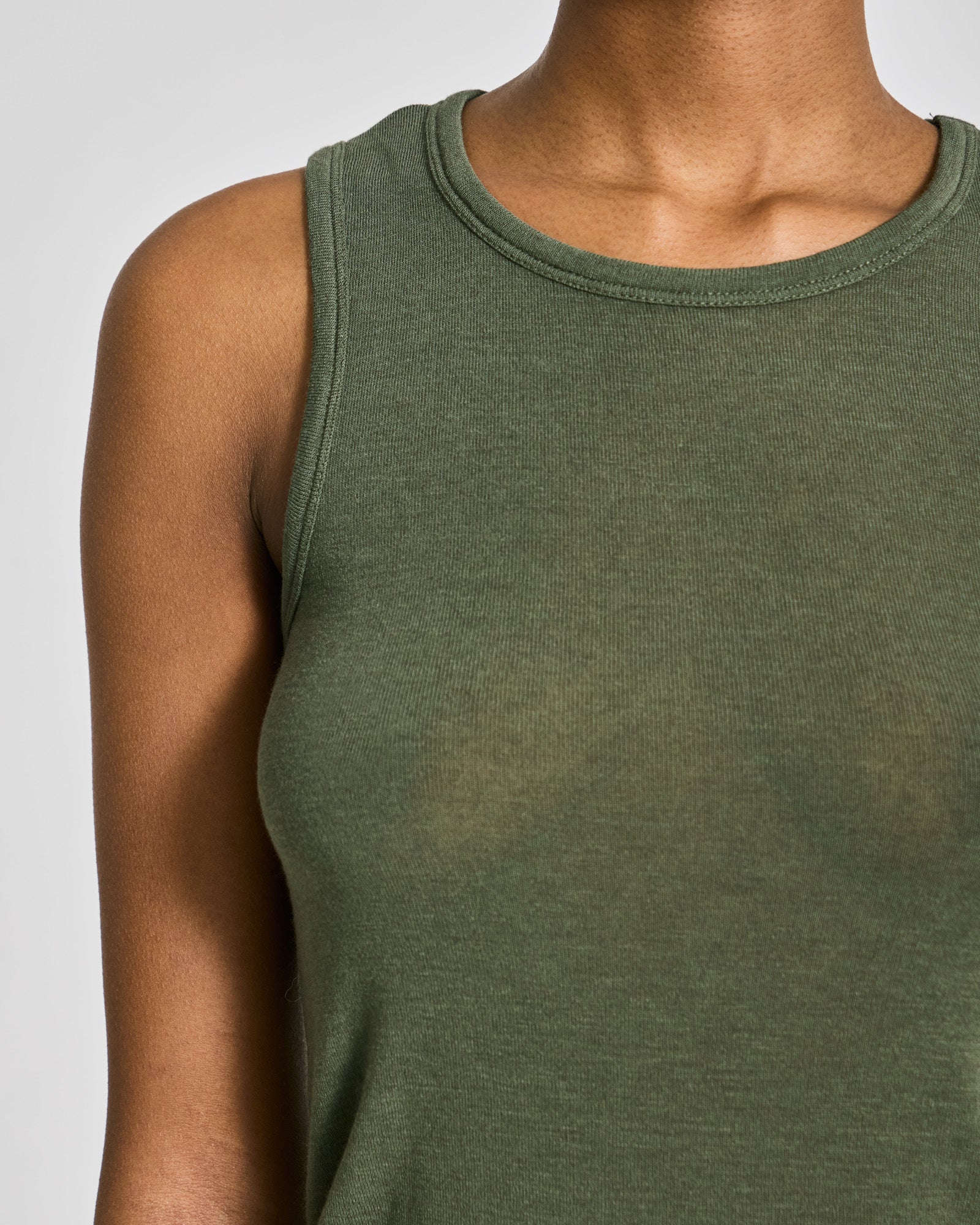 GAI+LISVA Alberte Wool Top Tops & T-shirts 170 Olive Night