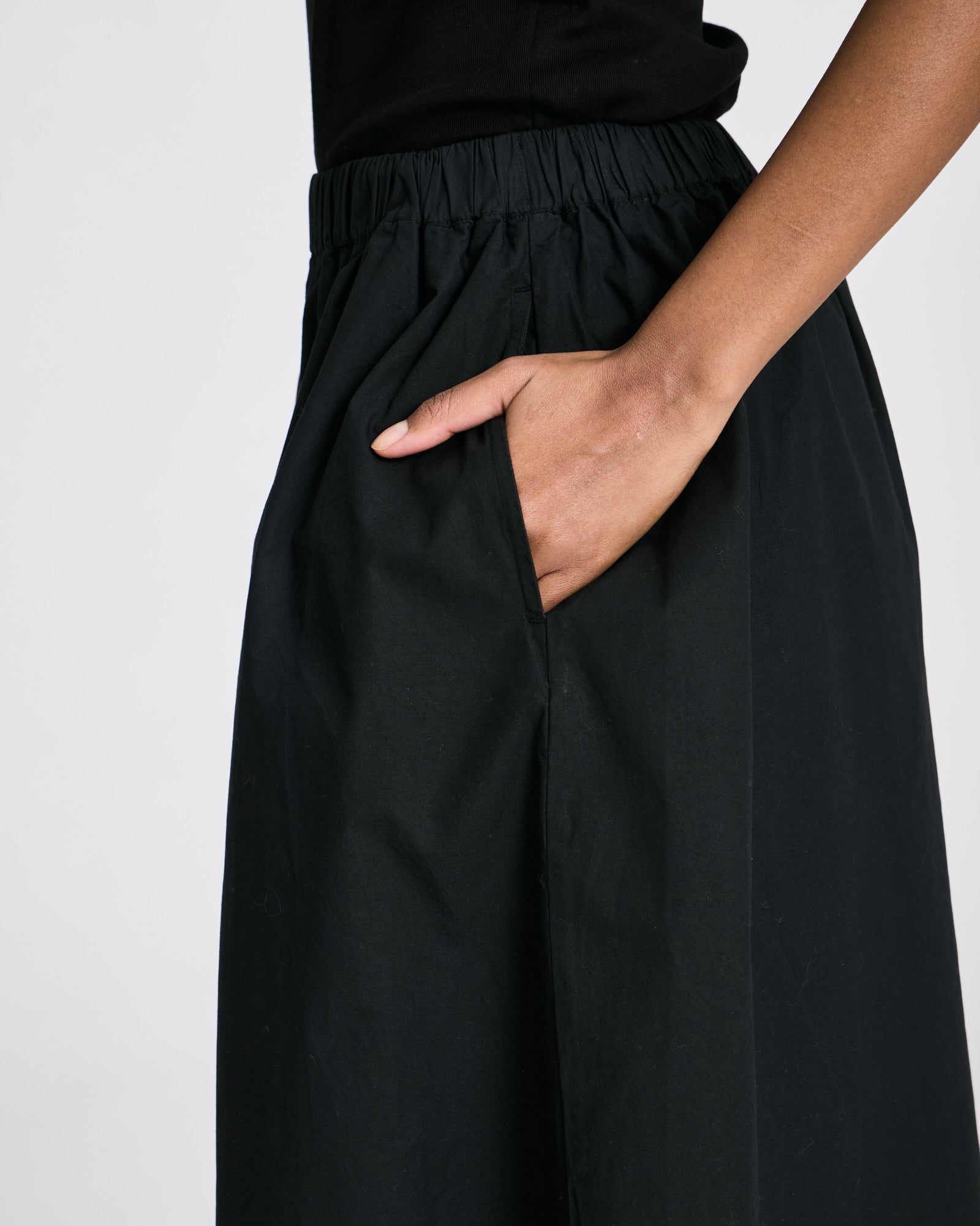 GAI+LISVA Alice Poplin Skirt GOTS Dresses & Skirts 650 Black