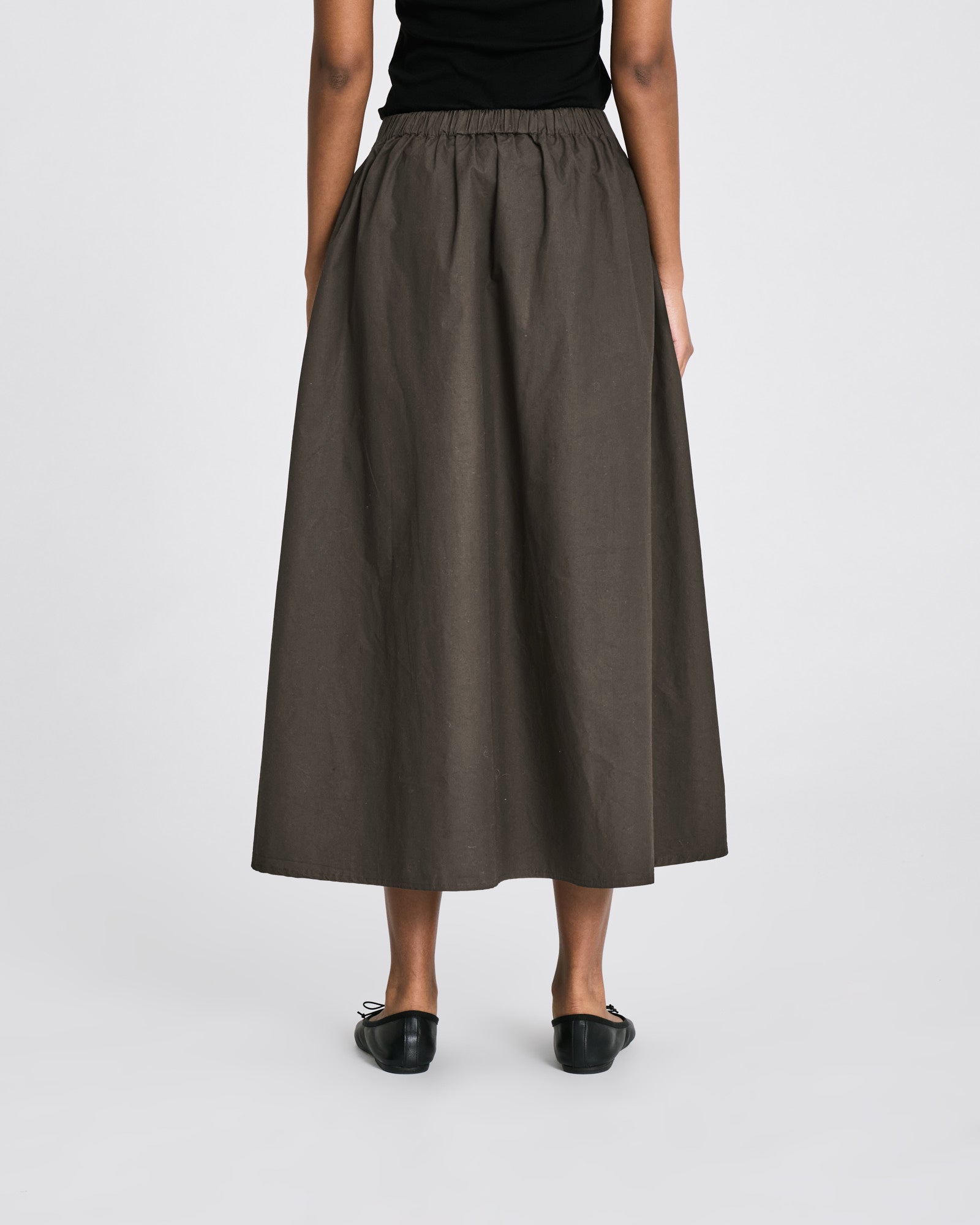 GAI+LISVA Alice Poplin Skirt GOTS Dresses & Skirts 750 Black Ink