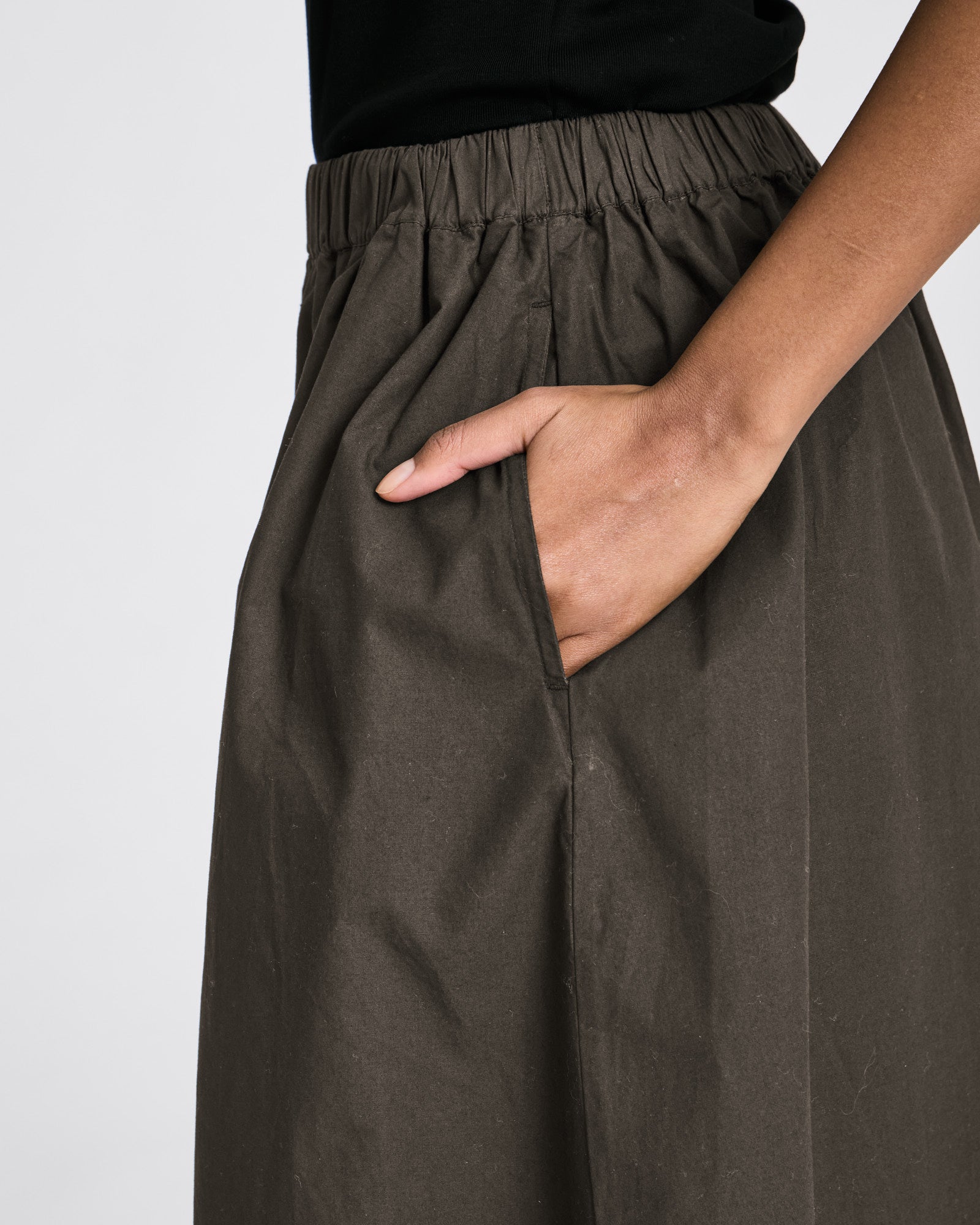 GAI+LISVA Alice Poplin Skirt GOTS Dresses & Skirts 750 Black Ink