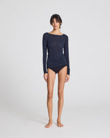 GAI+LISVA Amalie Wool Top Top 181 Midnight Blue