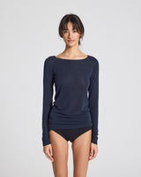 GAI+LISVA Amalie Wool Top Top 181 Midnight Blue