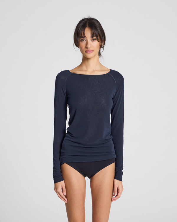 GAI+LISVA Amalie Wool Top Top 181 Midnight Blue