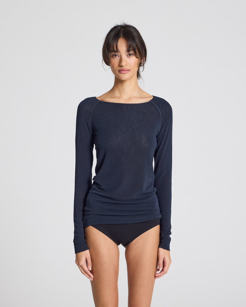 GAI+LISVA Amalie Wool Top Top 181 Midnight Blue
